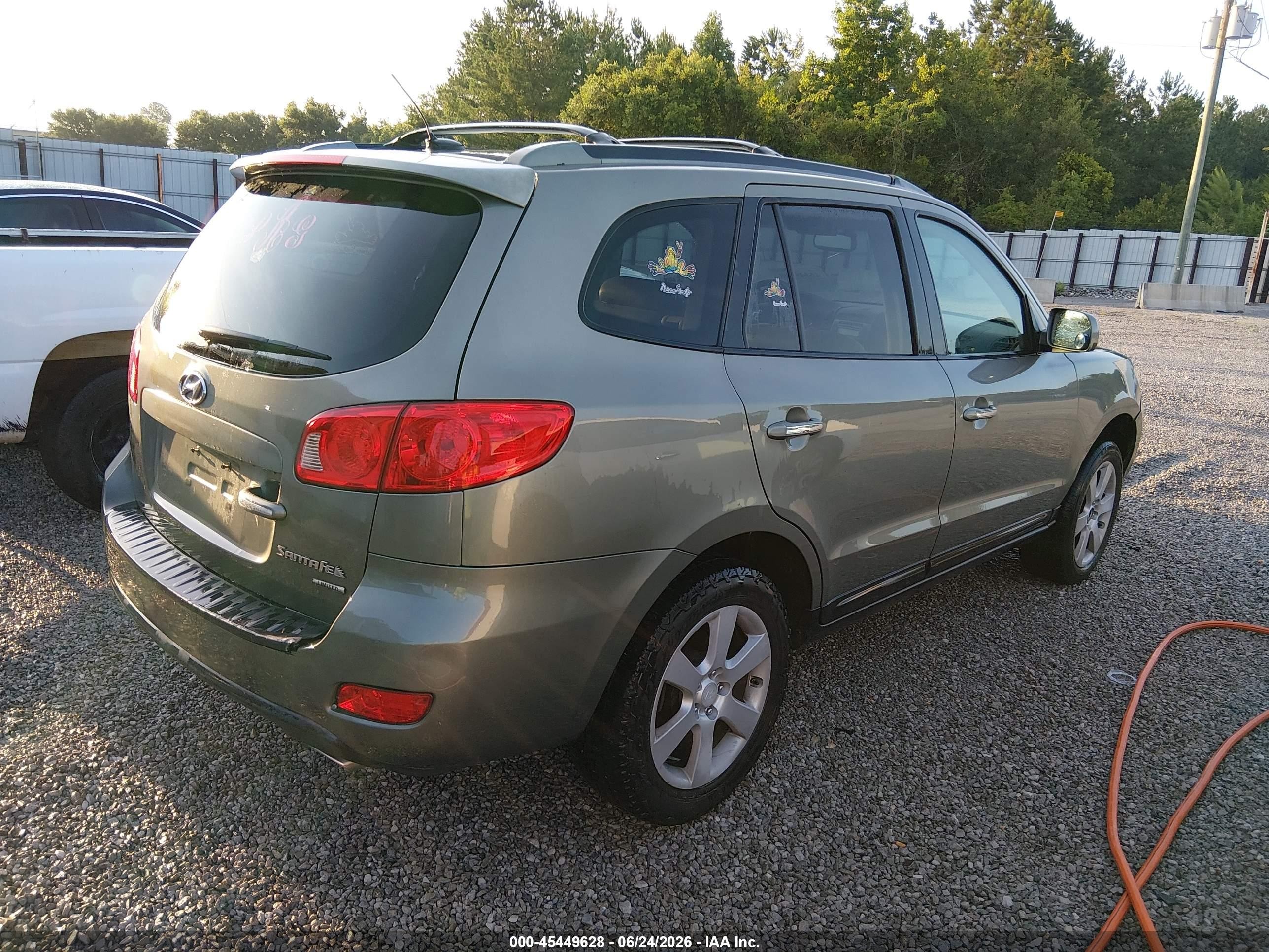 2007 Hyundai Santa Fe Limited/se Gray vin: 5NMSH13E67H112617
