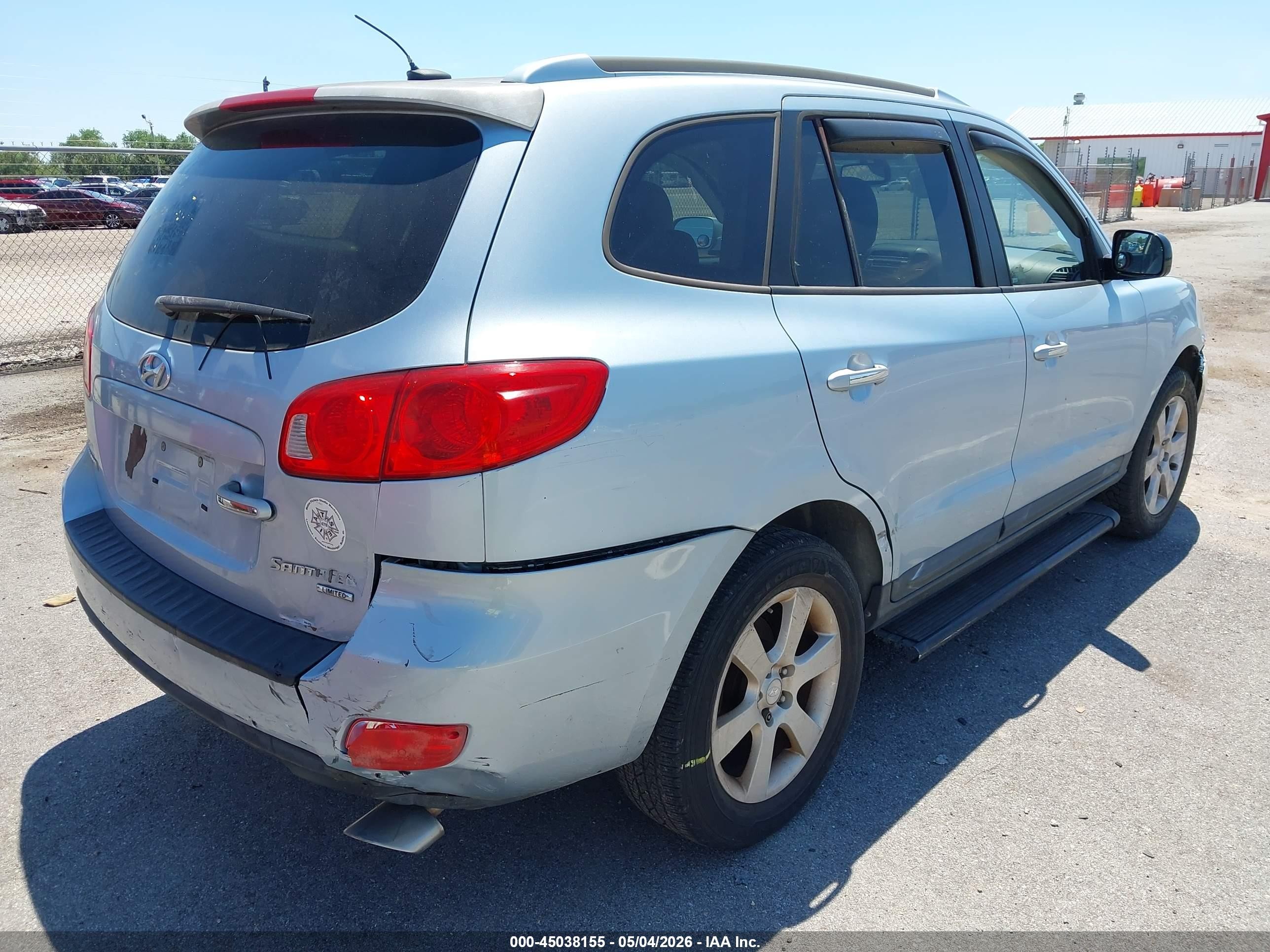 2008 Hyundai Santa Fe Limited/se Silver vin: 5NMSH13E68H145778