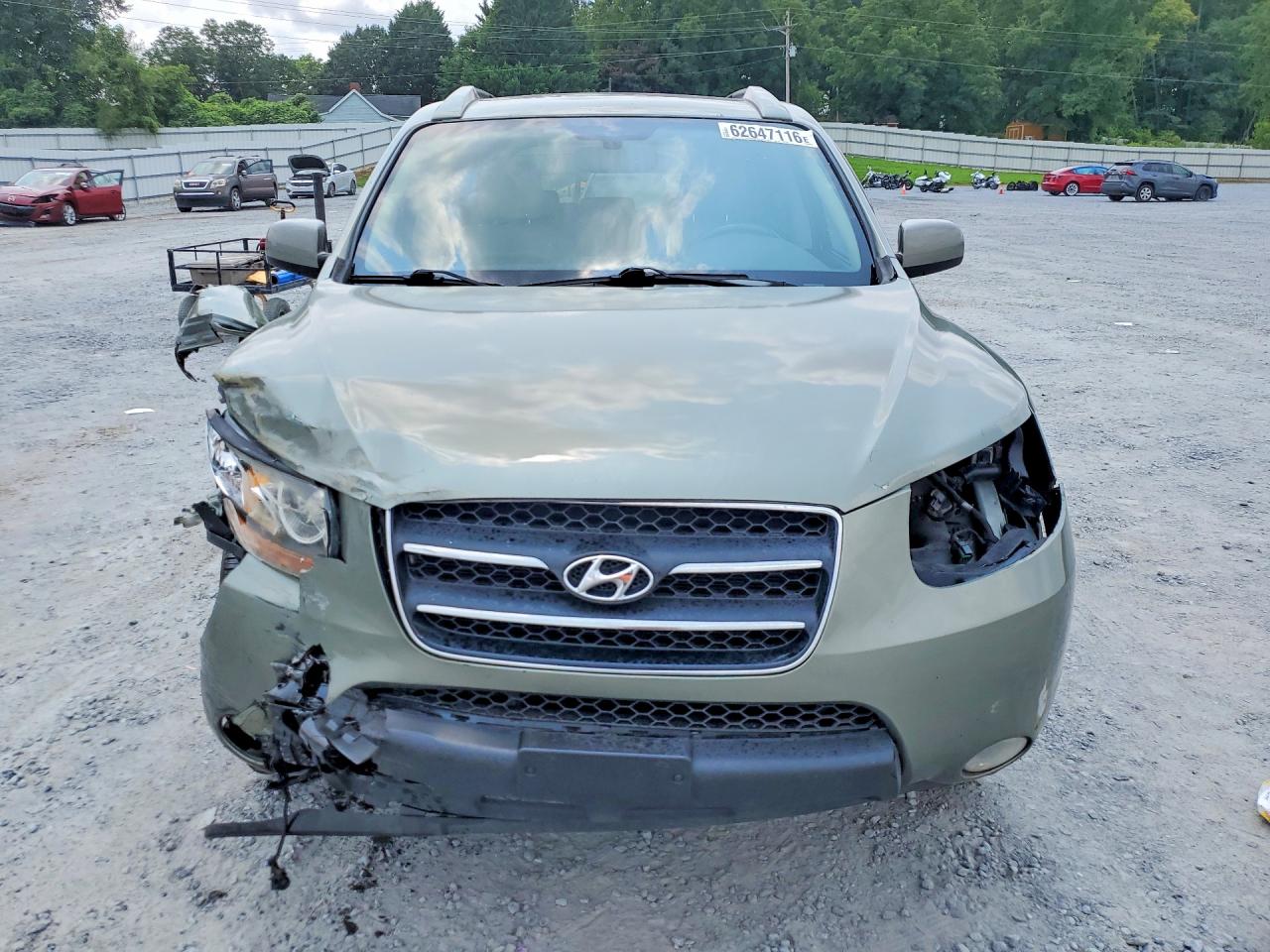 2008 Hyundai Santa Fe Se Зеленый vin: 5NMSH13E68H170826