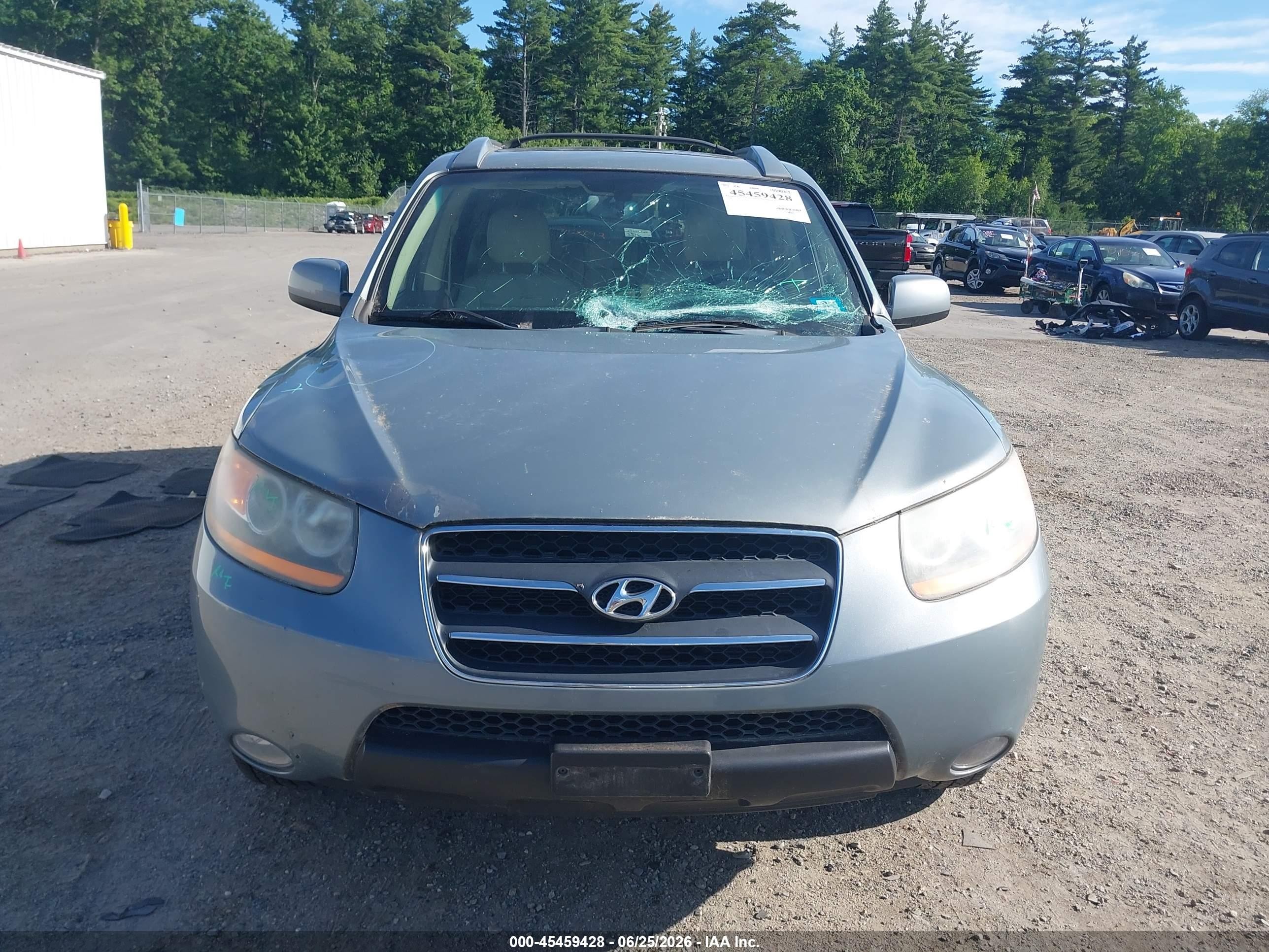 2008 Hyundai Santa Fe Limited/se Green vin: 5NMSH13E68H177078