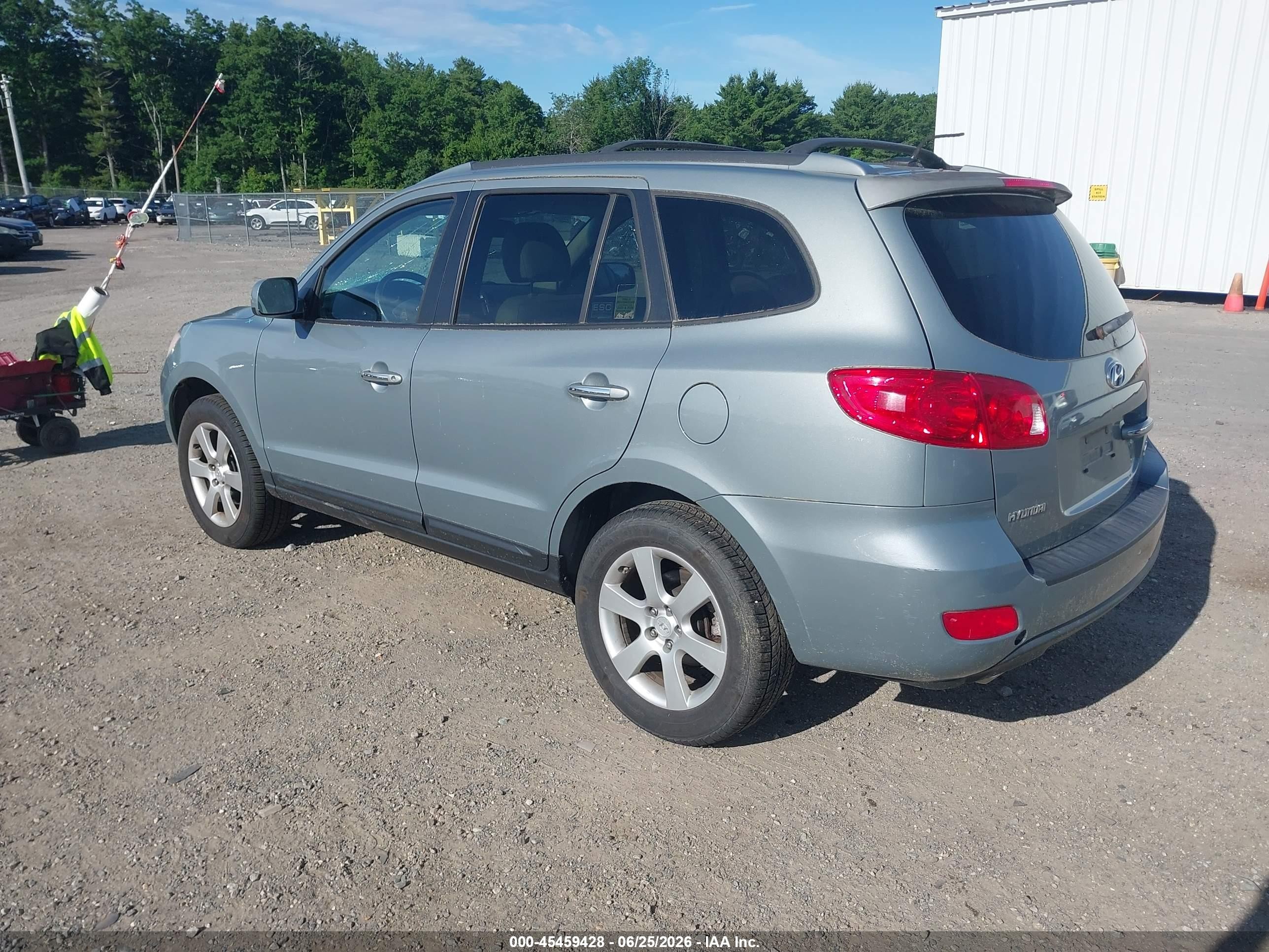 2008 Hyundai Santa Fe Limited/se Green vin: 5NMSH13E68H177078