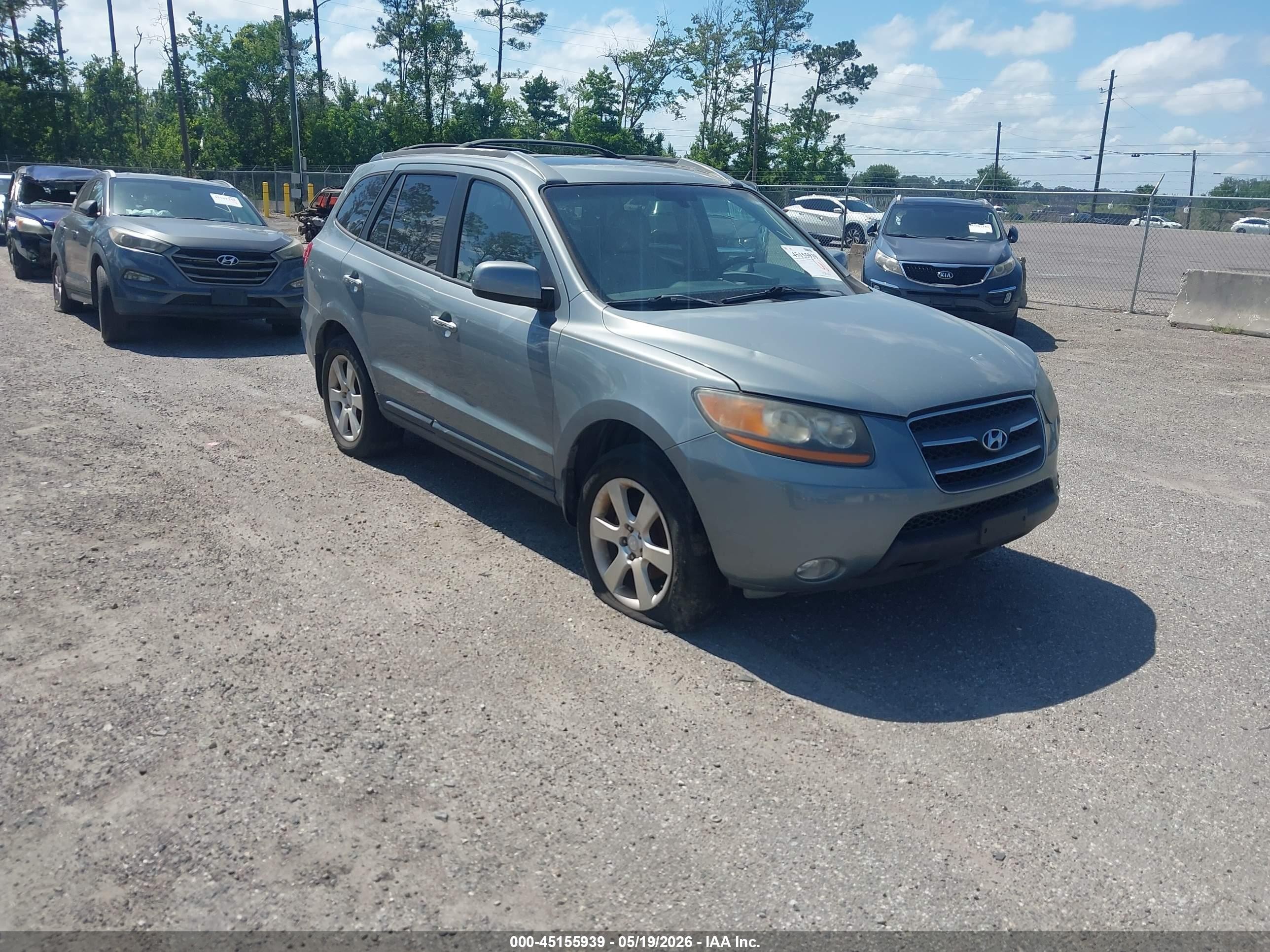 2008 Hyundai Santa Fe Limited/se Gray vin: 5NMSH13E68H177629
