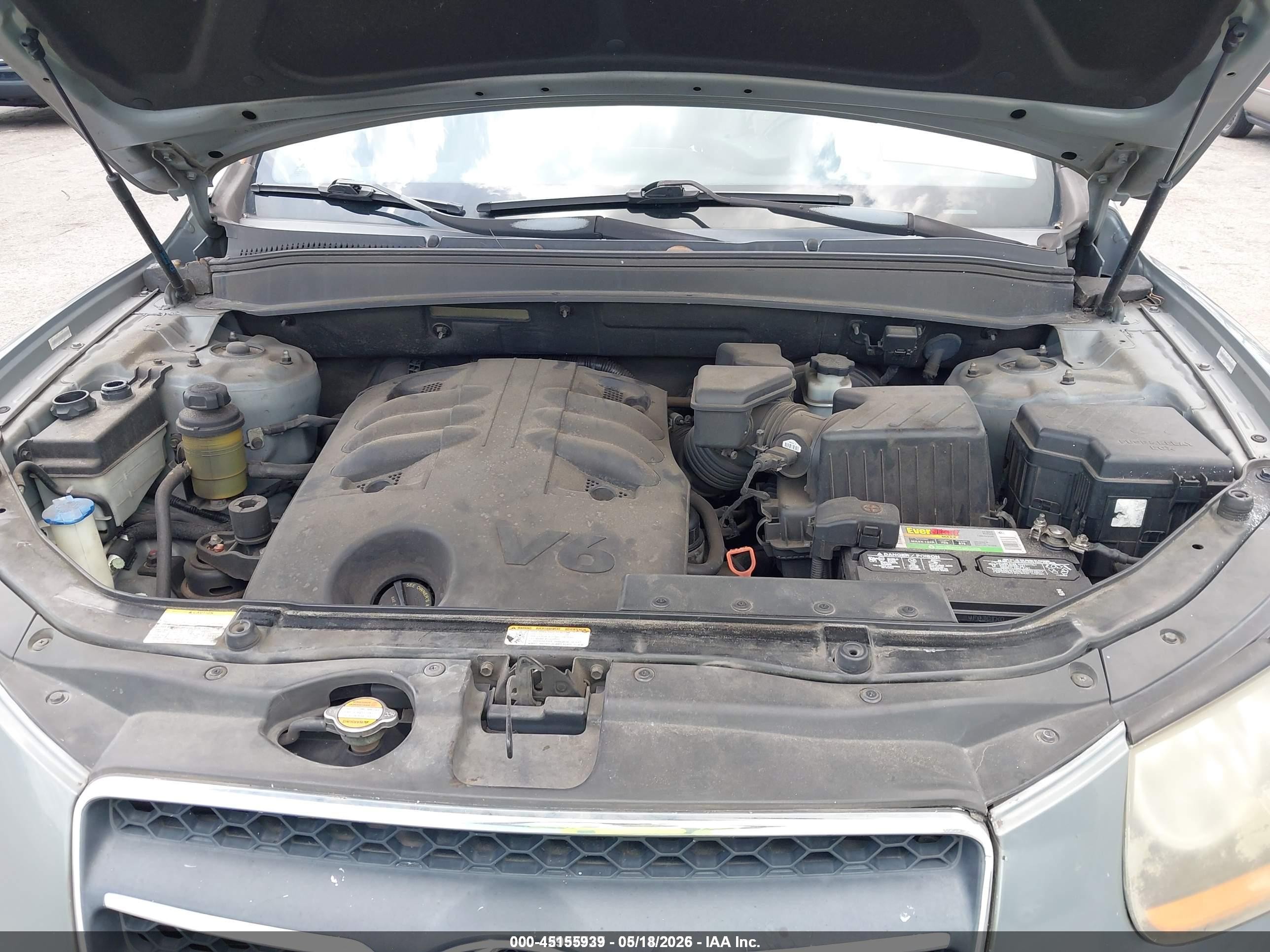 2008 Hyundai Santa Fe Limited/se Gray vin: 5NMSH13E68H177629