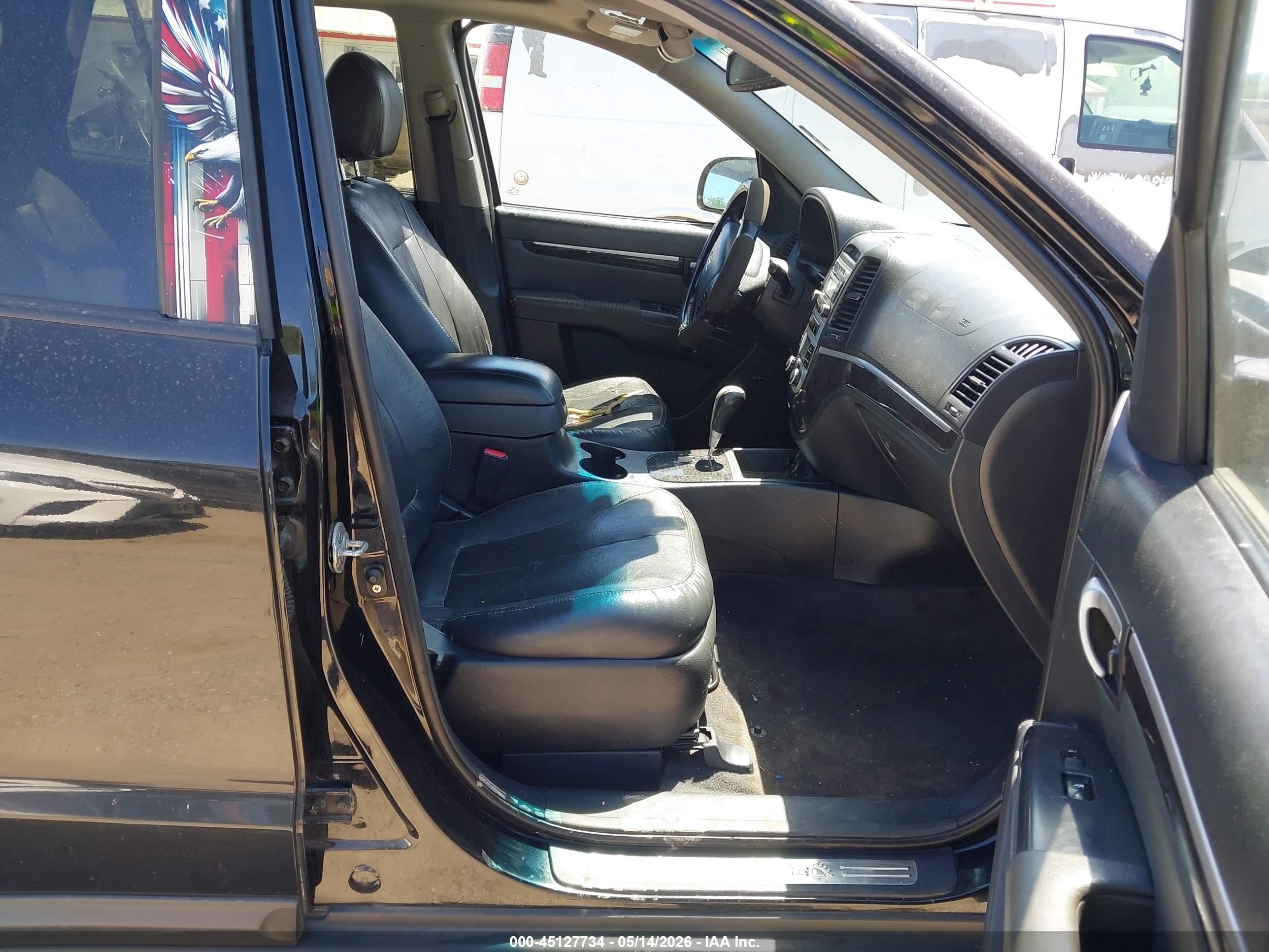 2008 Hyundai Santa Fe Limited/se Black vin: 5NMSH13E68H178845