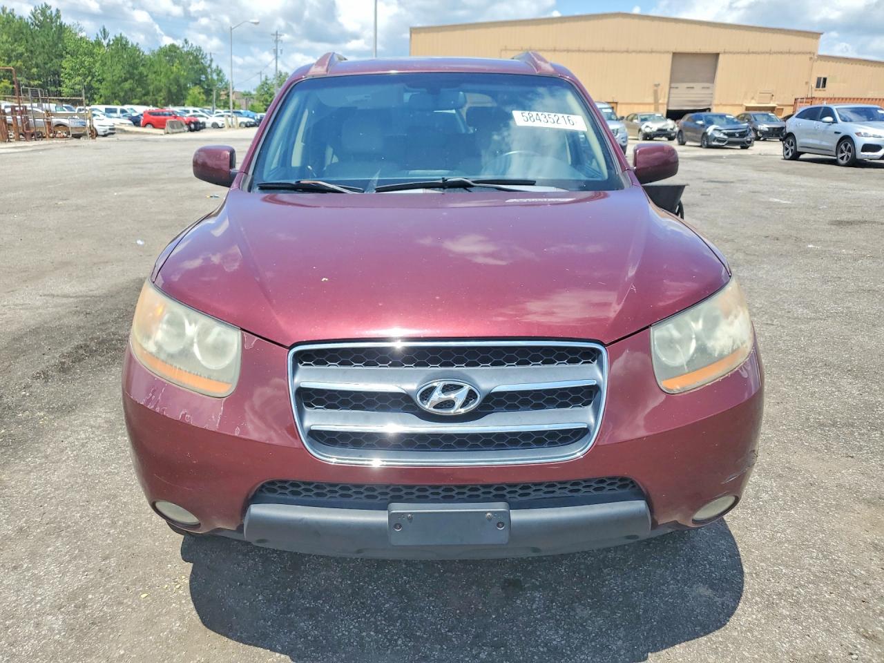2008 Hyundai Santa Fe Se Maroon vin: 5NMSH13E68H205428