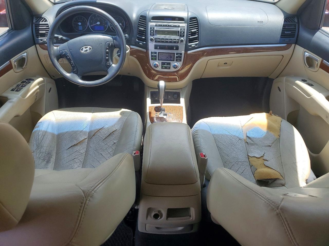 2008 Hyundai Santa Fe Se Maroon vin: 5NMSH13E68H205428