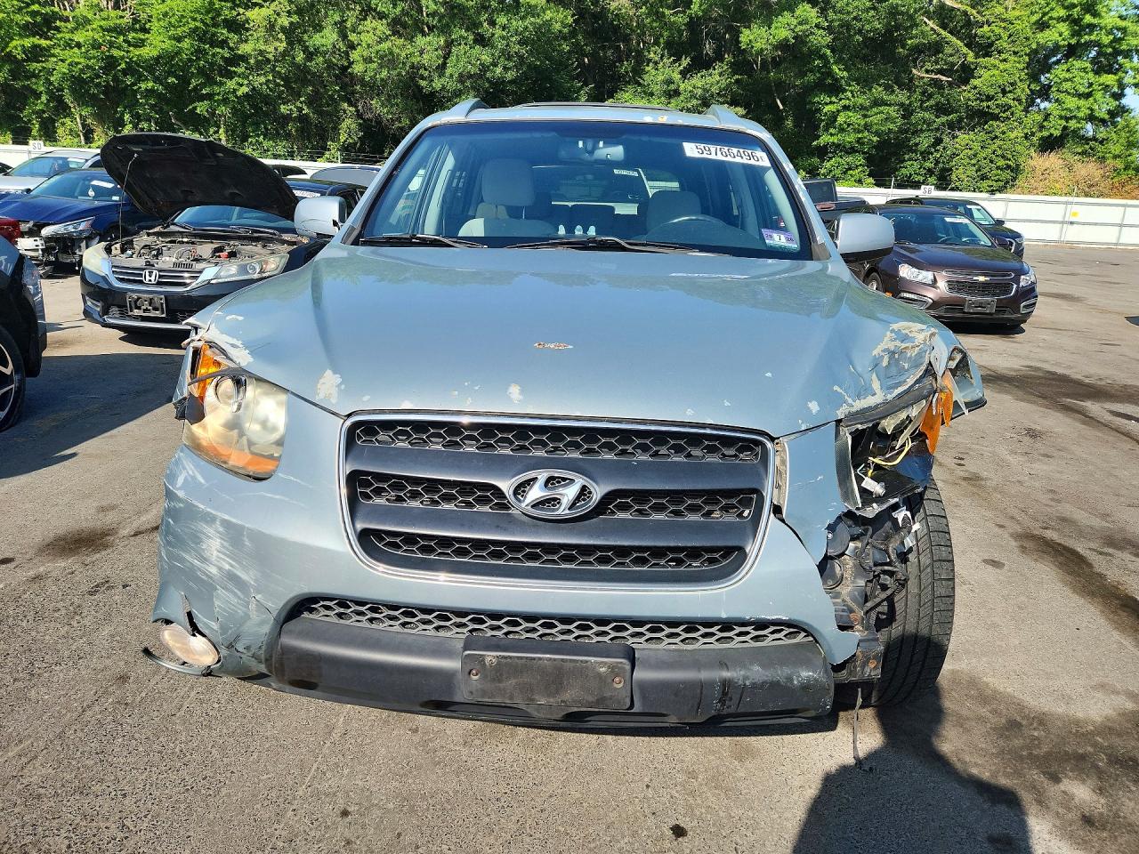 2009 Hyundai Santa Fe Se Blue vin: 5NMSH13E69H241055
