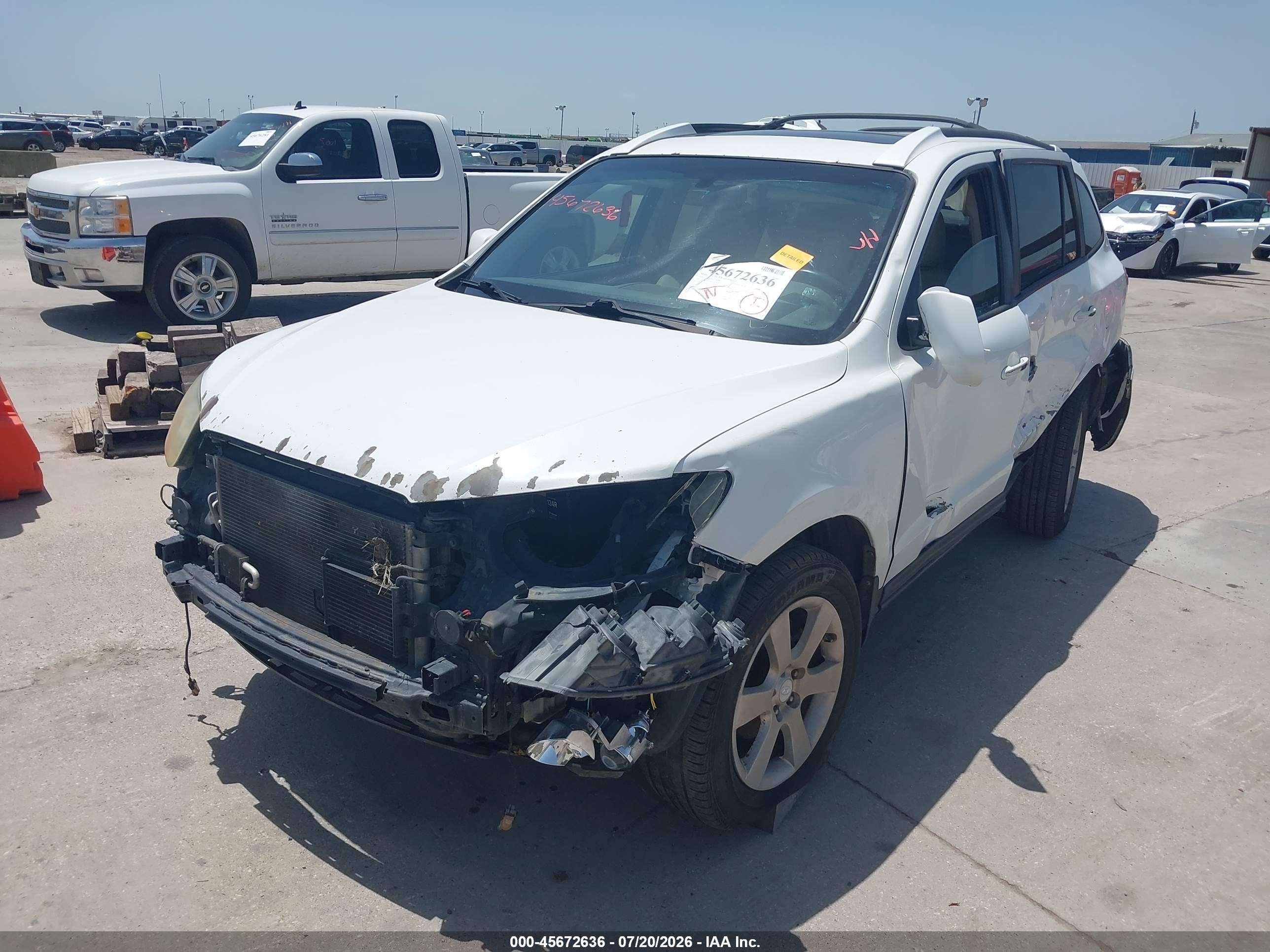 2009 Hyundai Santa Fe Limited White vin: 5NMSH13E69H265498