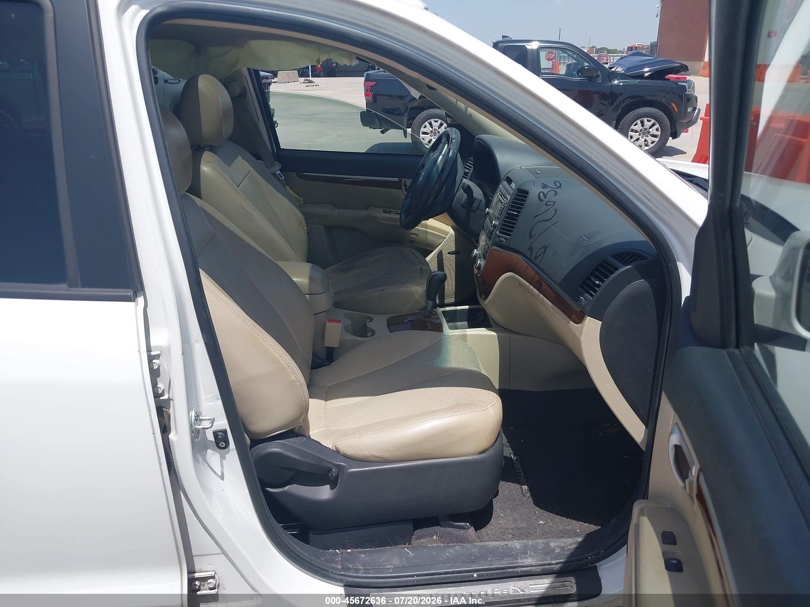 2009 Hyundai Santa Fe Limited White vin: 5NMSH13E69H265498