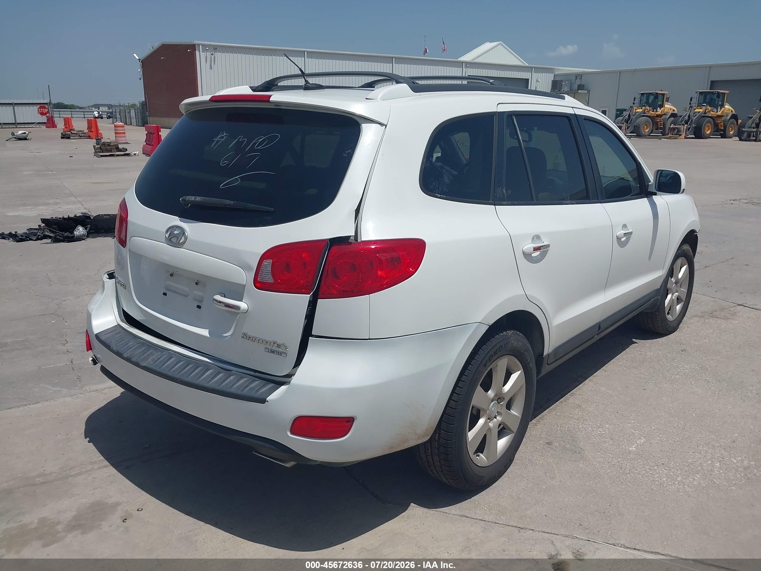 2009 Hyundai Santa Fe Limited White vin: 5NMSH13E69H265498