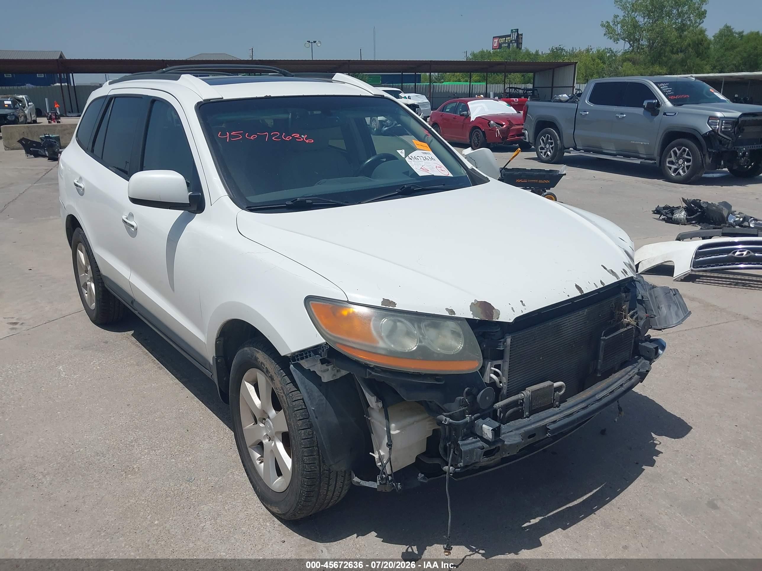 2009 Hyundai Santa Fe Limited White vin: 5NMSH13E69H265498