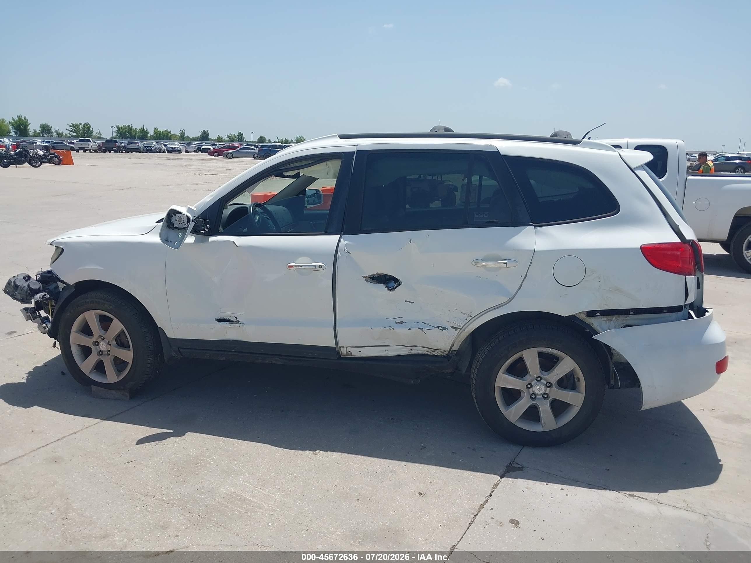 2009 Hyundai Santa Fe Limited White vin: 5NMSH13E69H265498