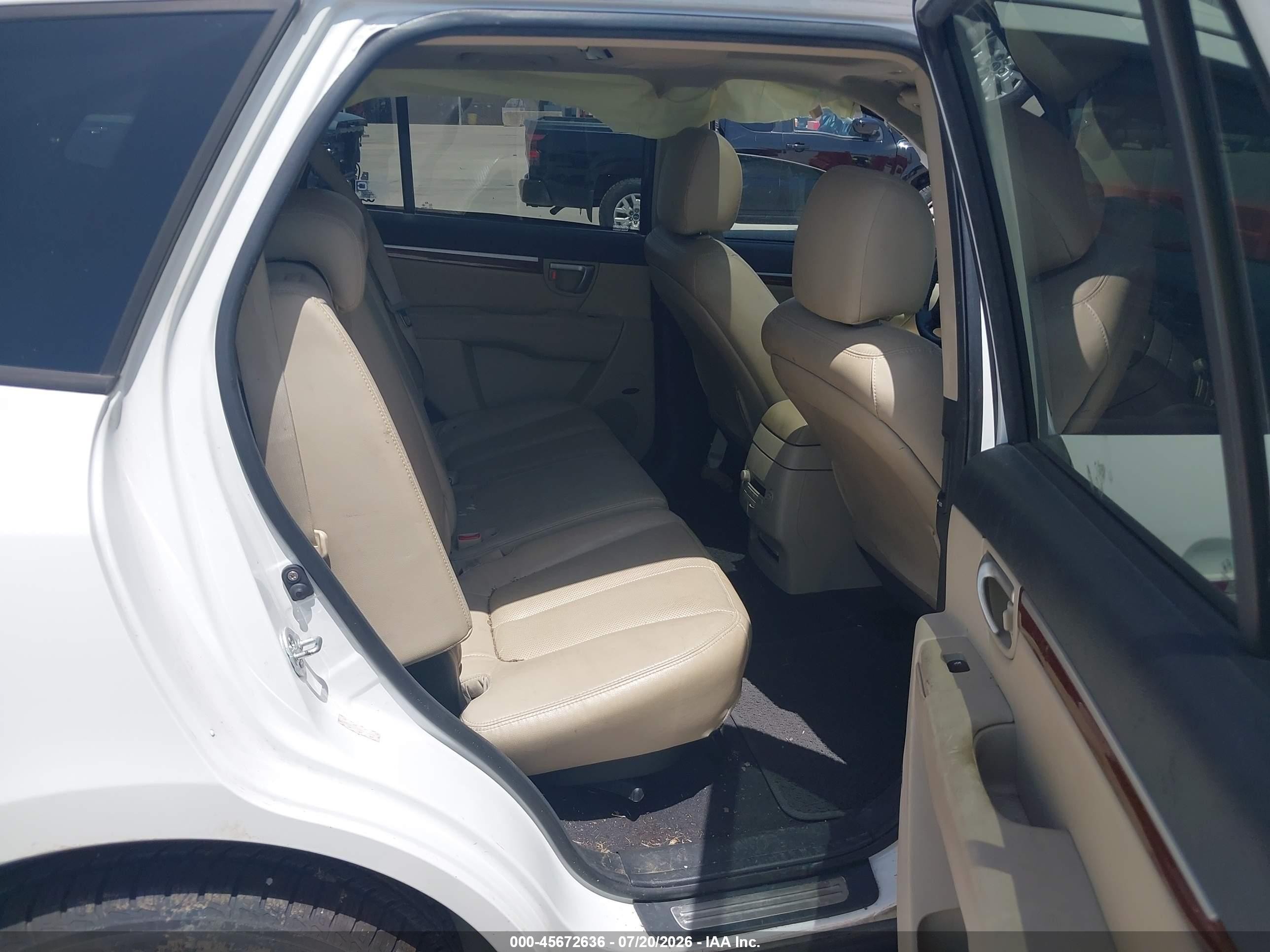 2009 Hyundai Santa Fe Limited White vin: 5NMSH13E69H265498