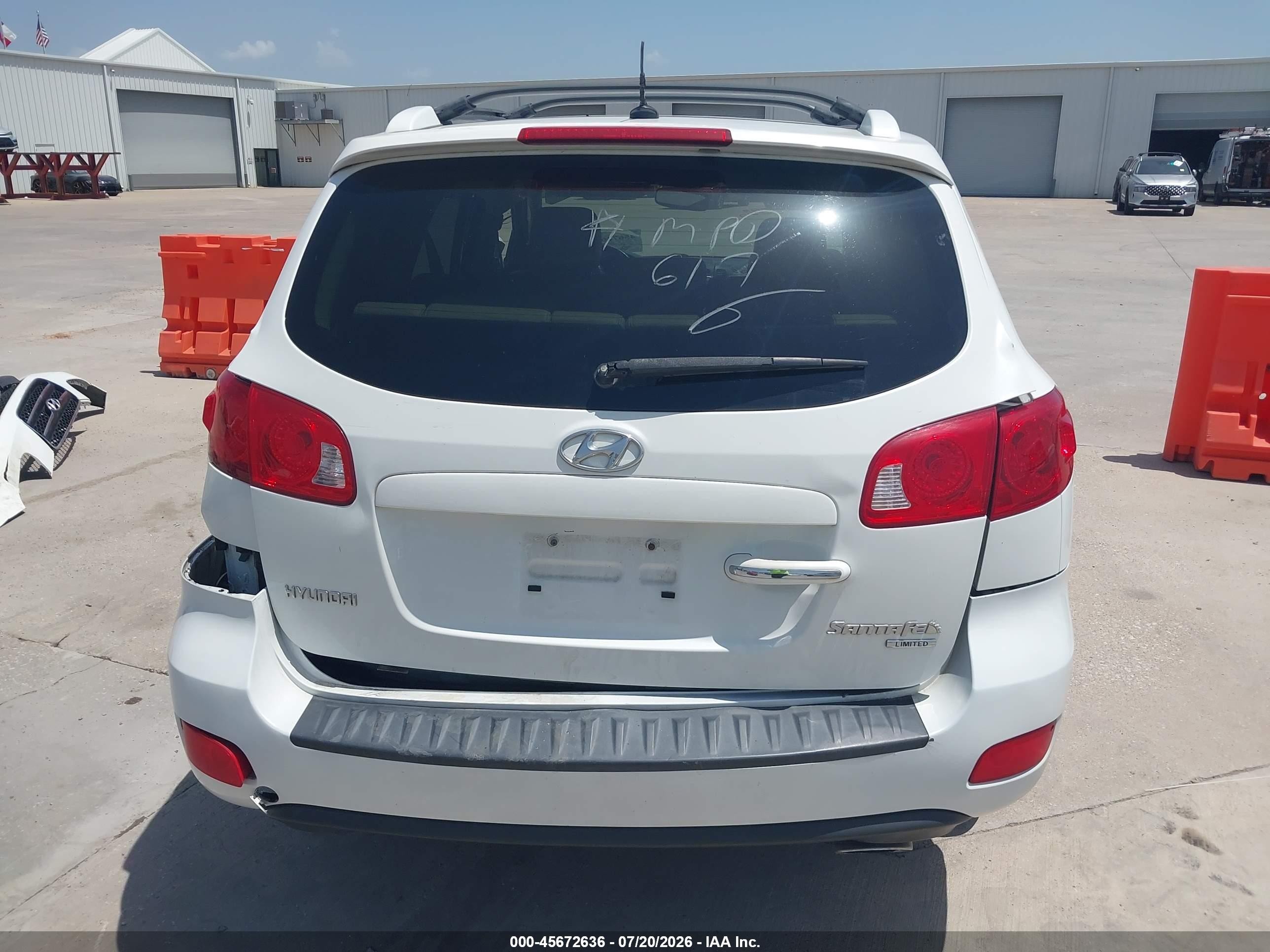 2009 Hyundai Santa Fe Limited White vin: 5NMSH13E69H265498