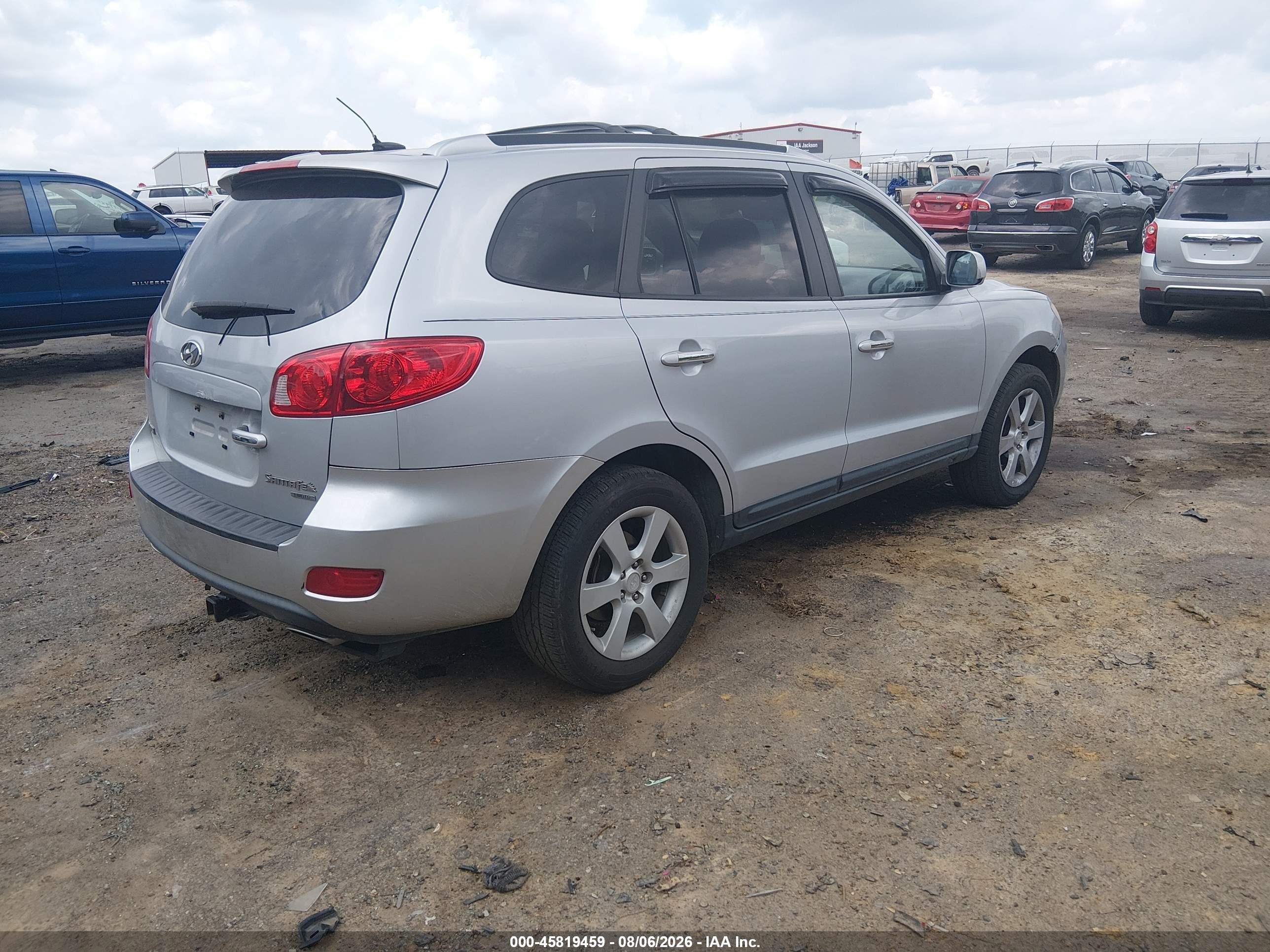 2009 Hyundai Santa Fe Limited Silver vin: 5NMSH13E69H288277