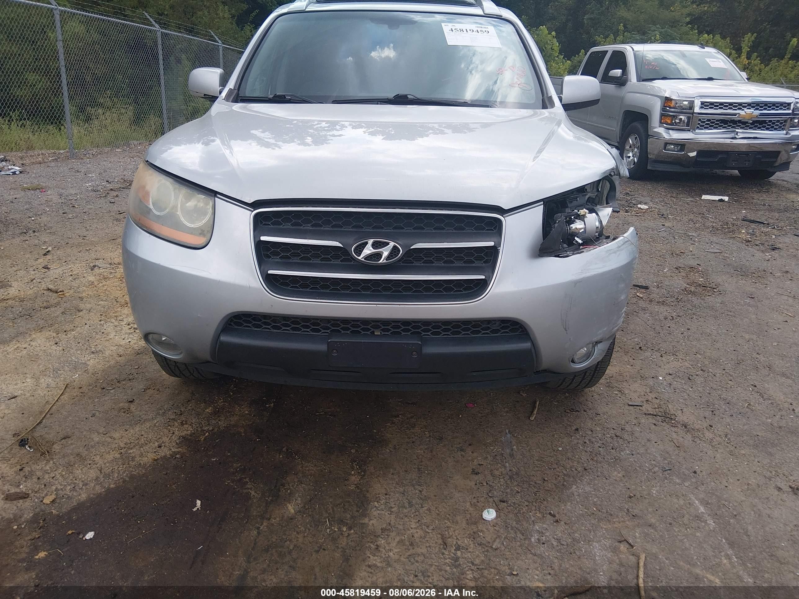 2009 Hyundai Santa Fe Limited Silver vin: 5NMSH13E69H288277