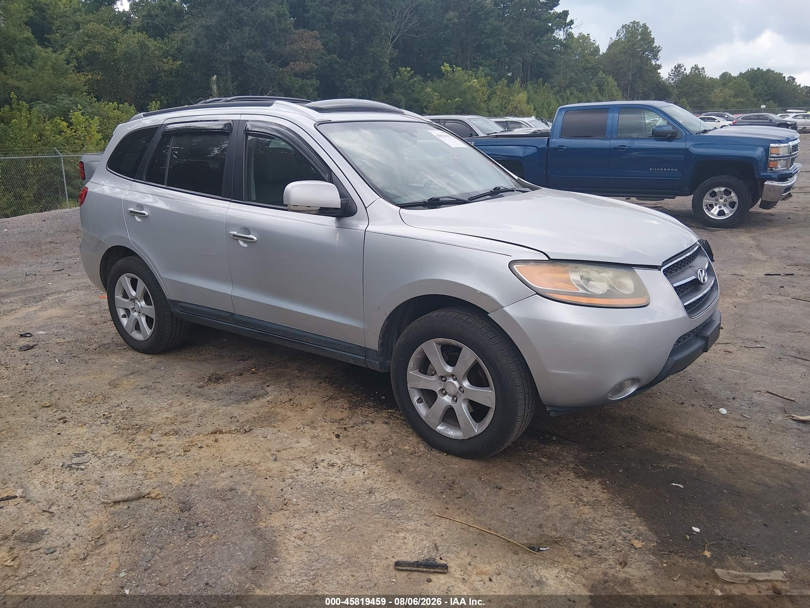 2009 Hyundai Santa Fe Limited Silver vin: 5NMSH13E69H288277