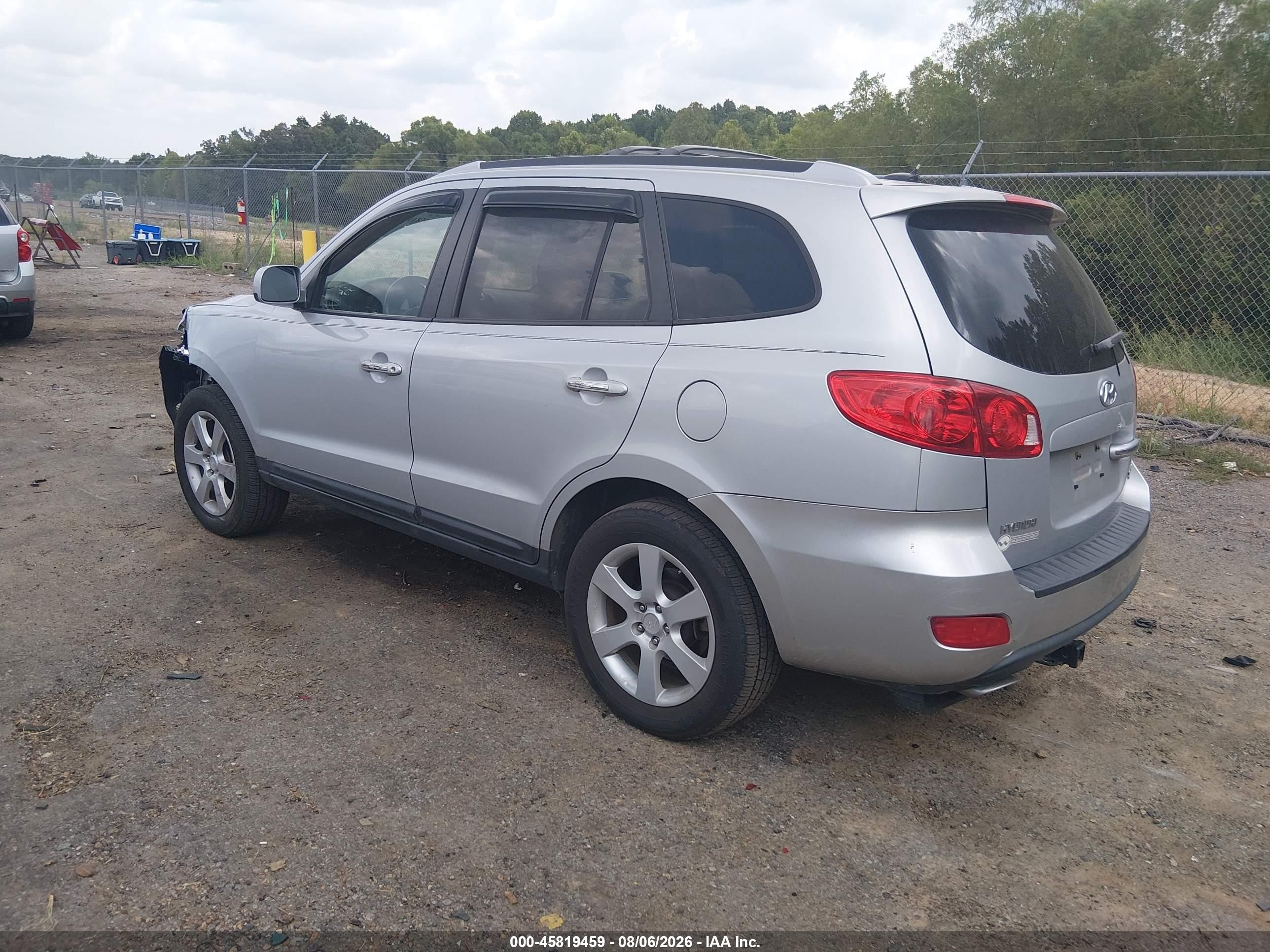 2009 Hyundai Santa Fe Limited Silver vin: 5NMSH13E69H288277