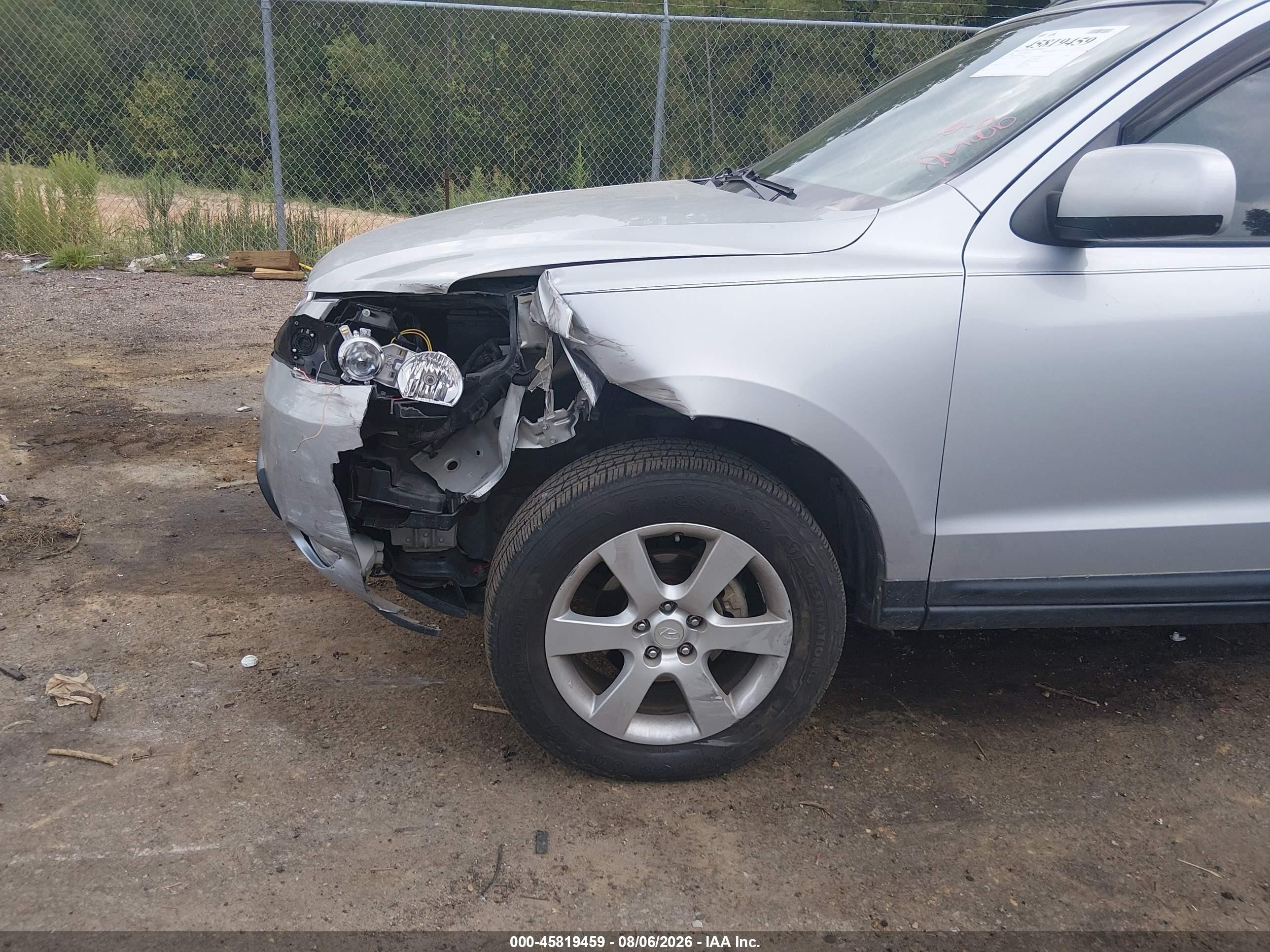 2009 Hyundai Santa Fe Limited Silver vin: 5NMSH13E69H288277