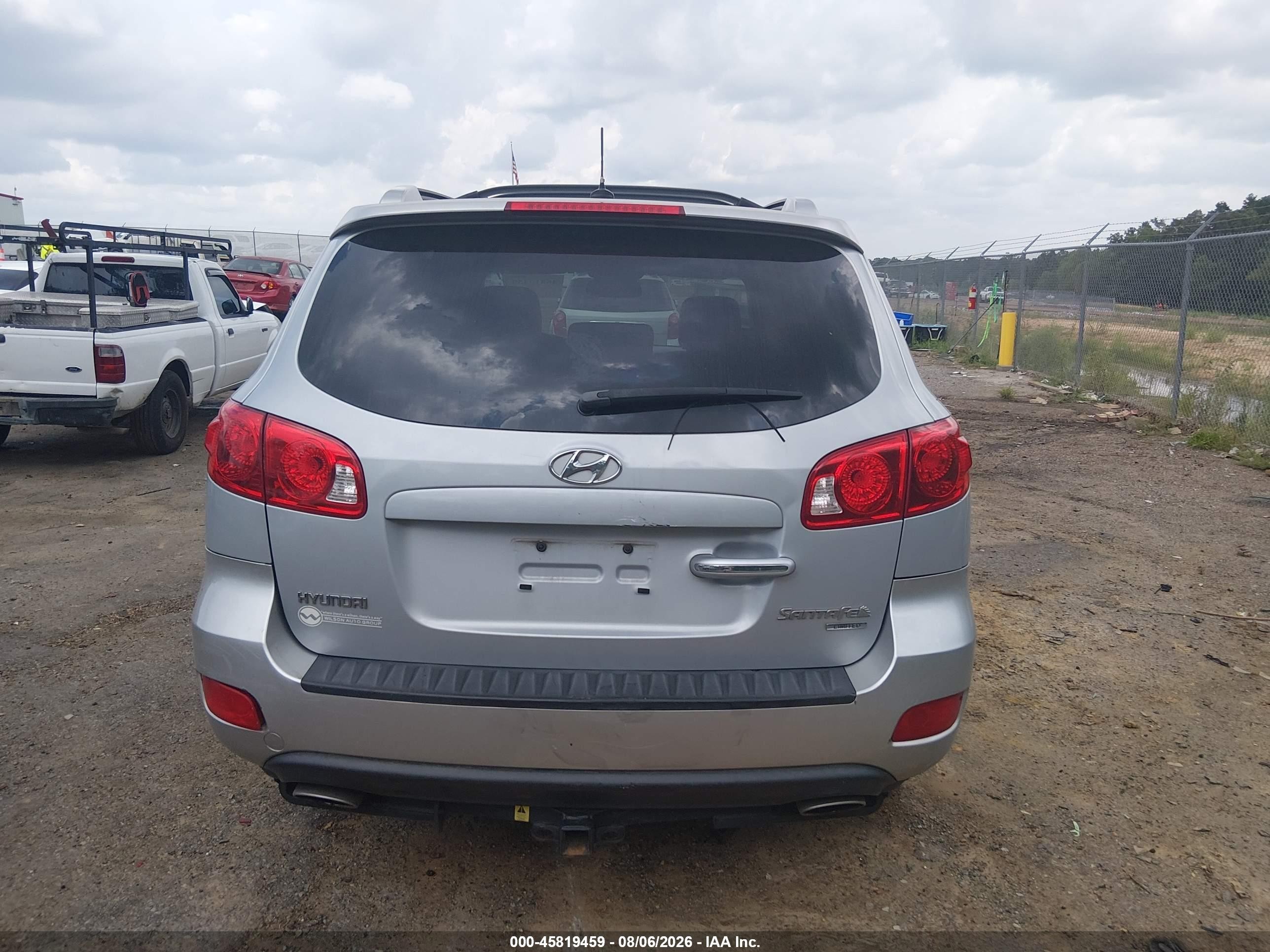 2009 Hyundai Santa Fe Limited Silver vin: 5NMSH13E69H288277