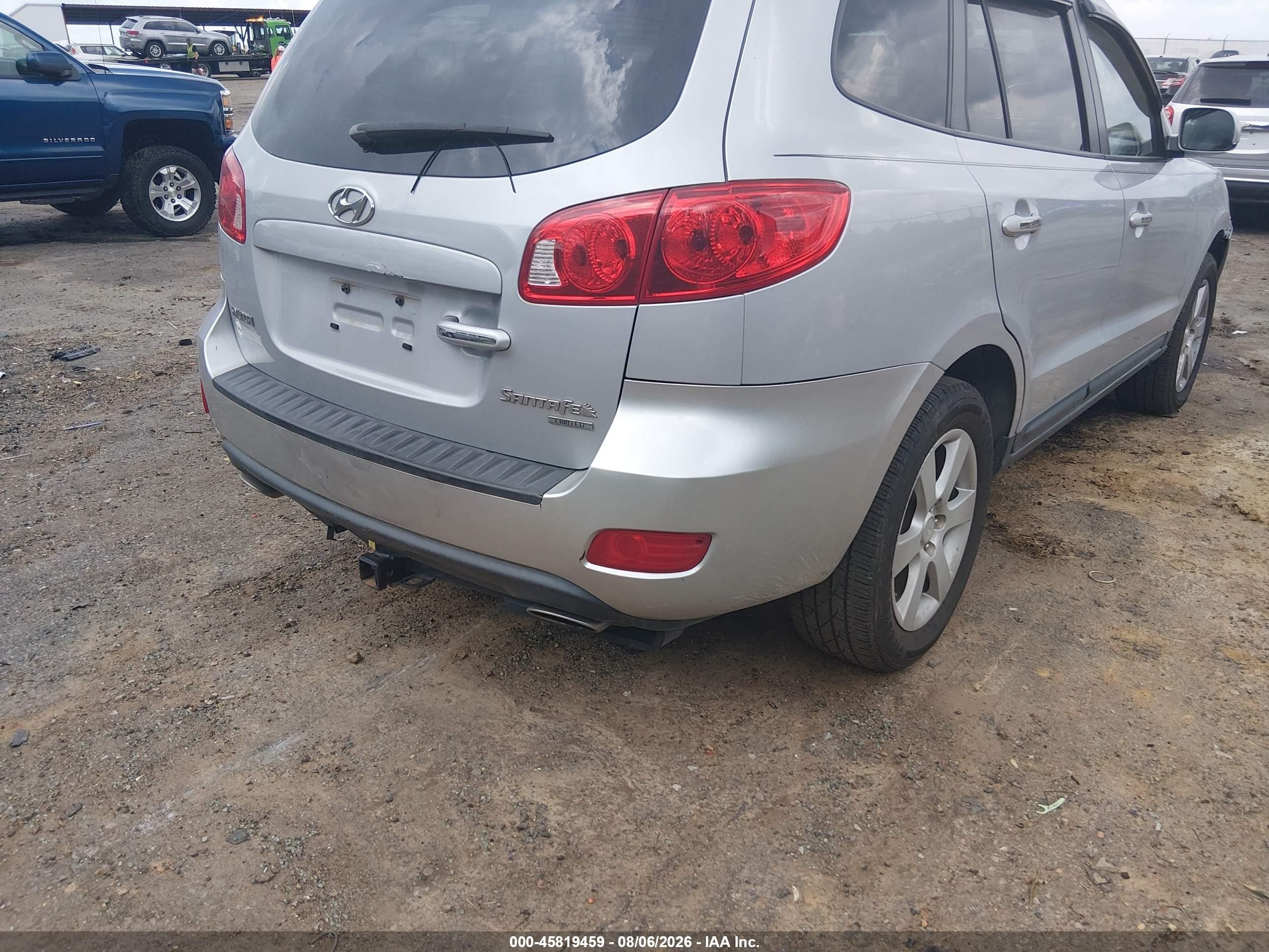 2009 Hyundai Santa Fe Limited Silver vin: 5NMSH13E69H288277