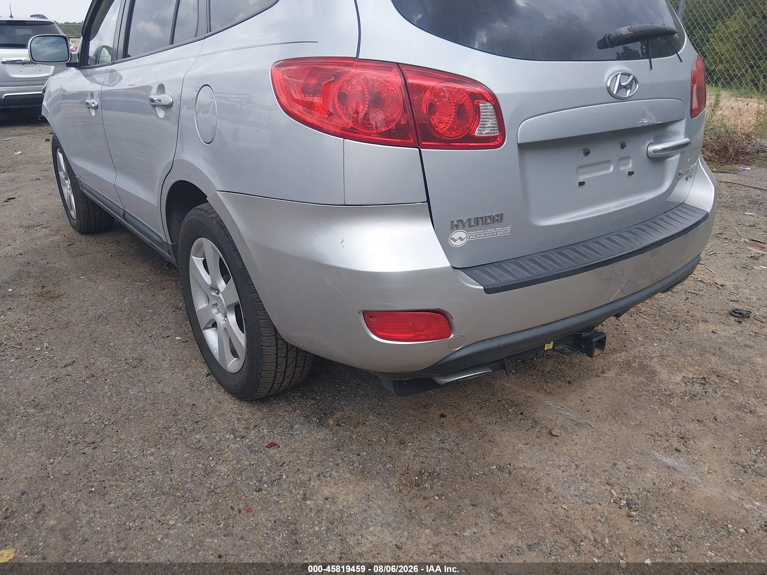 2009 Hyundai Santa Fe Limited Silver vin: 5NMSH13E69H288277