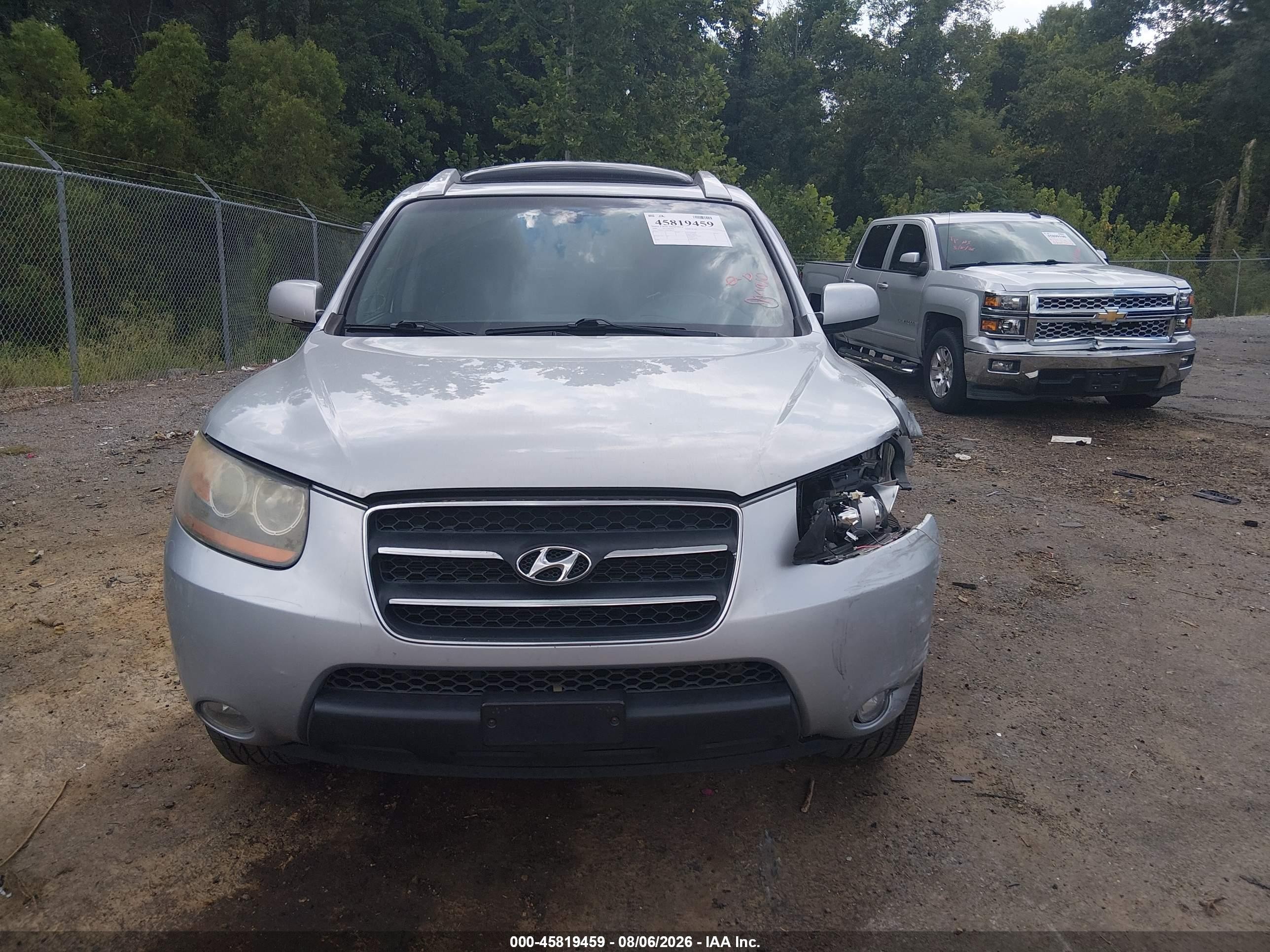 2009 Hyundai Santa Fe Limited Silver vin: 5NMSH13E69H288277
