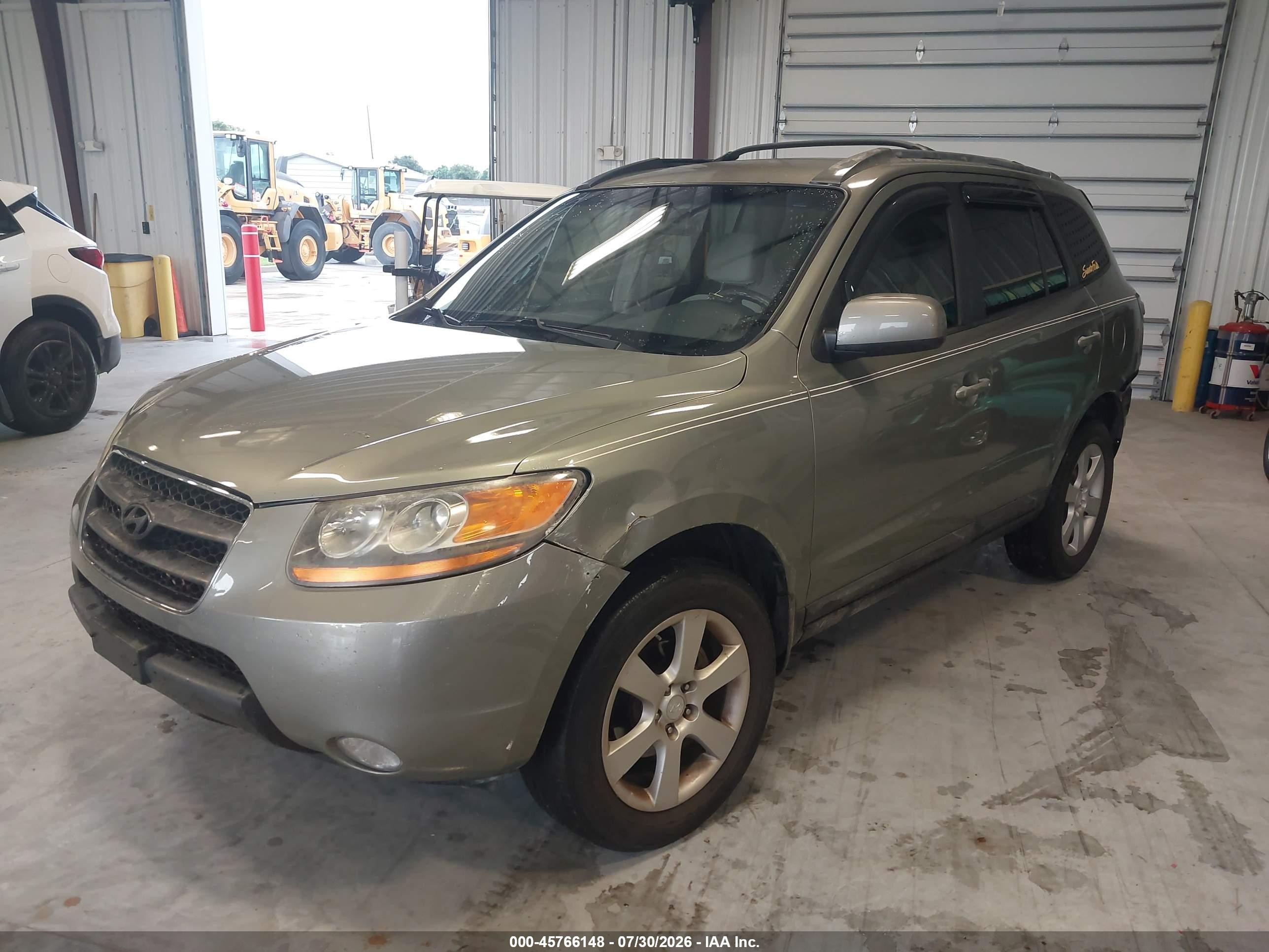 2009 Hyundai Santa Fe Se Green vin: 5NMSH13E69H302212