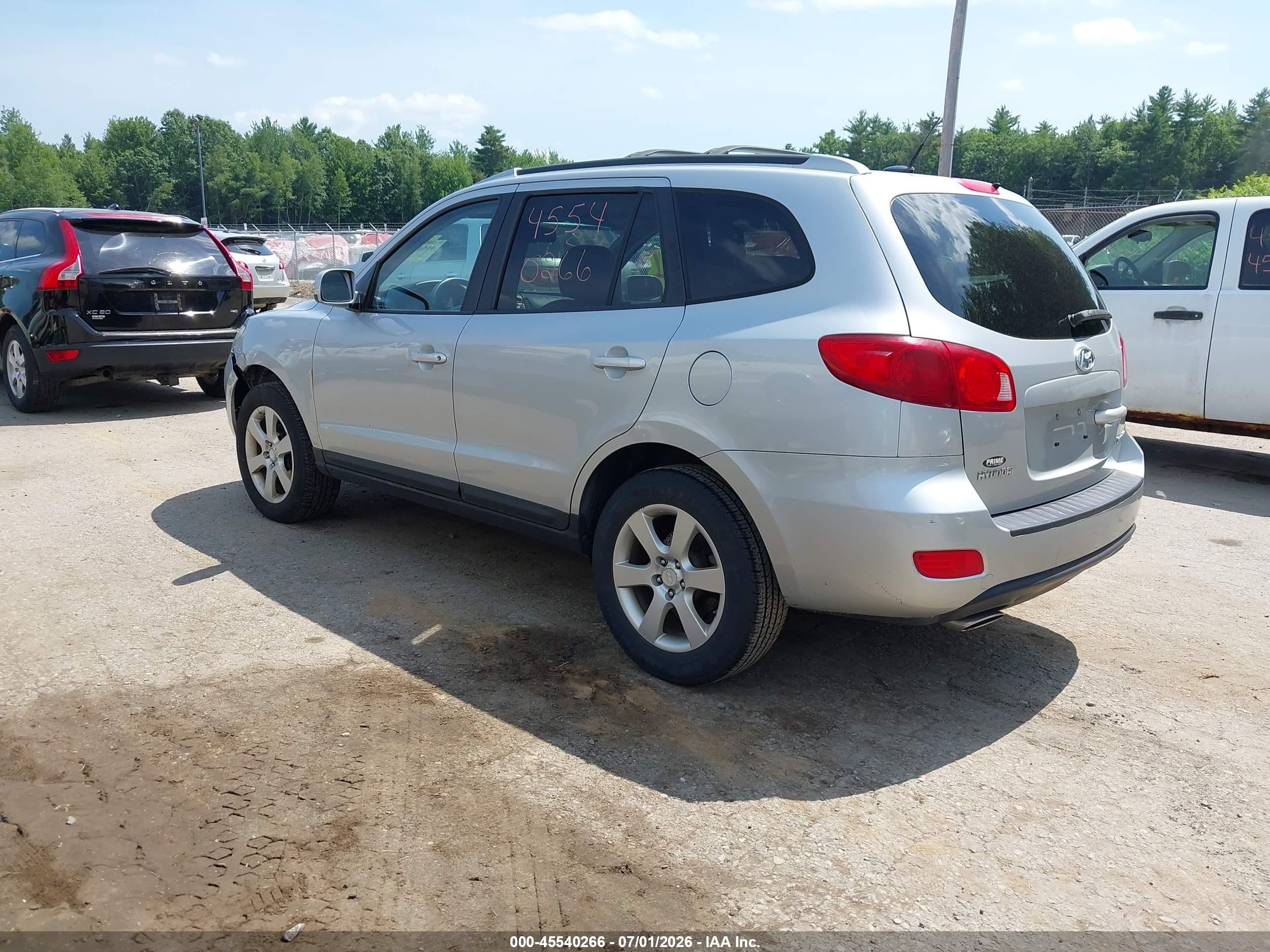 2009 Hyundai Santa Fe Se Silver vin: 5NMSH13E69H322041