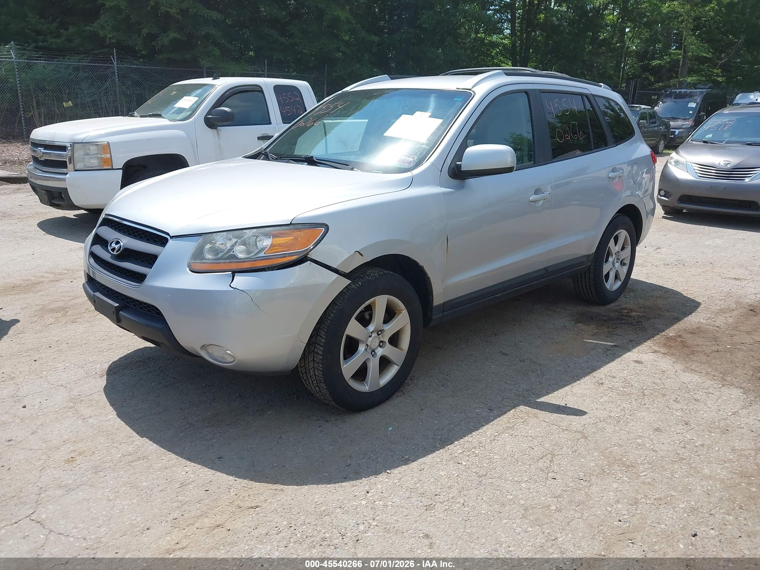 2009 Hyundai Santa Fe Se Silver vin: 5NMSH13E69H322041