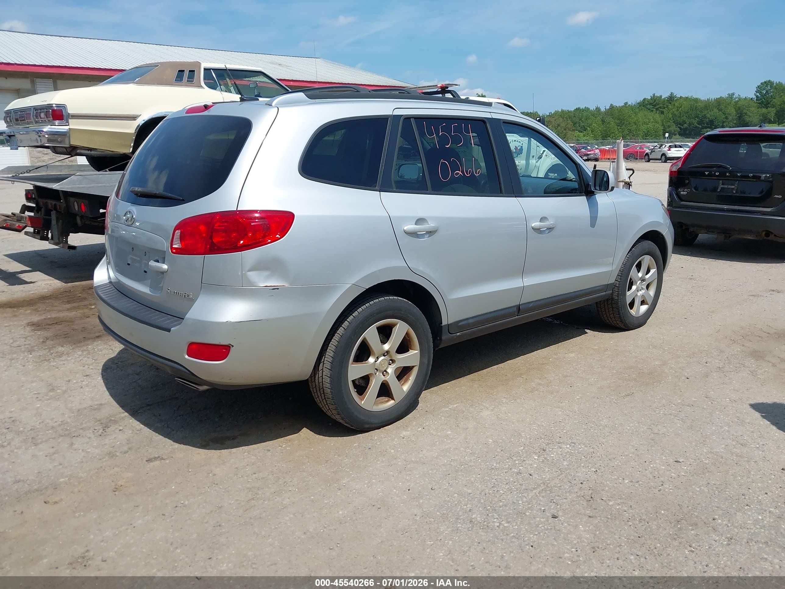 2009 Hyundai Santa Fe Se Silver vin: 5NMSH13E69H322041