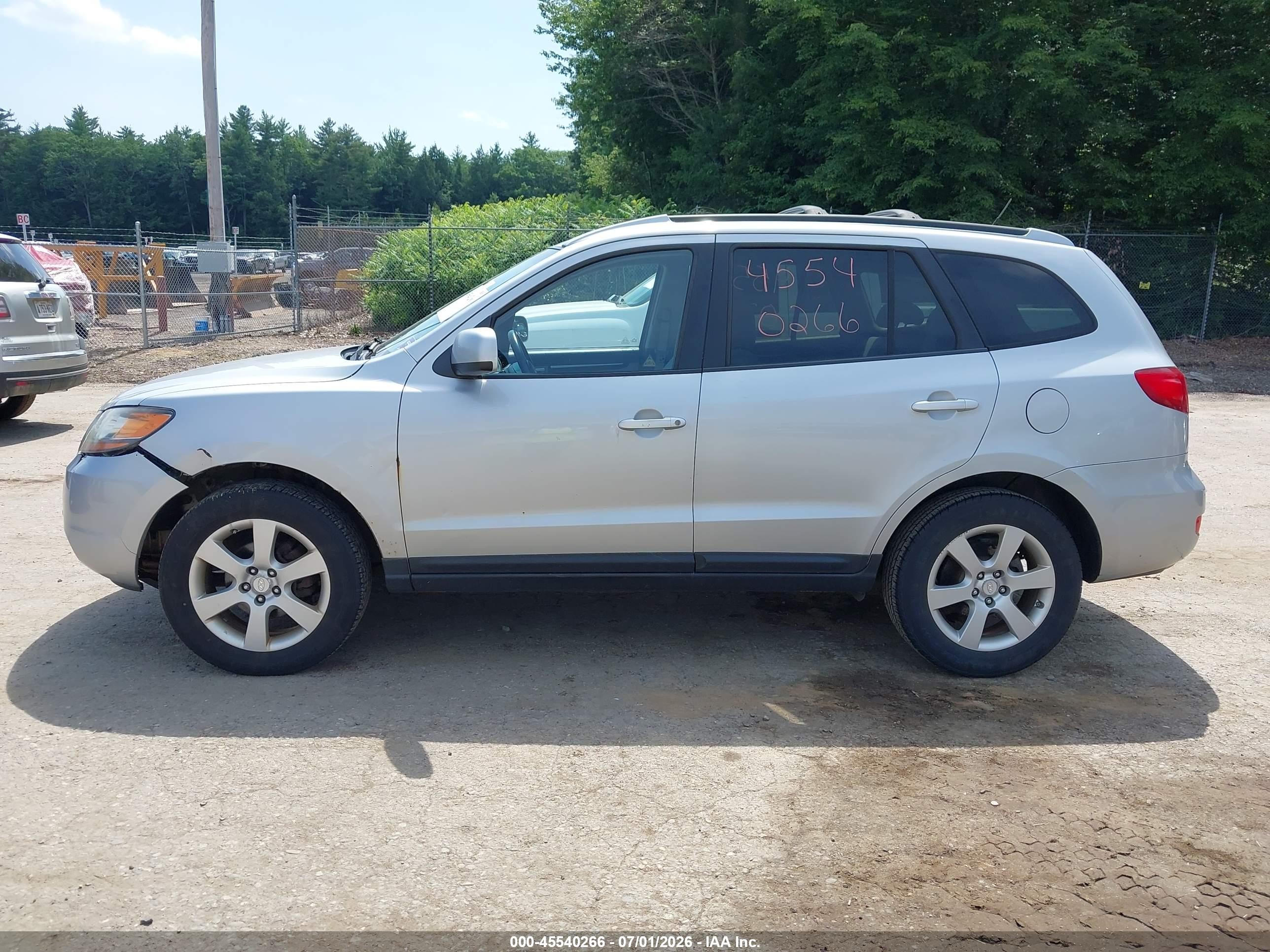 2009 Hyundai Santa Fe Se Silver vin: 5NMSH13E69H322041