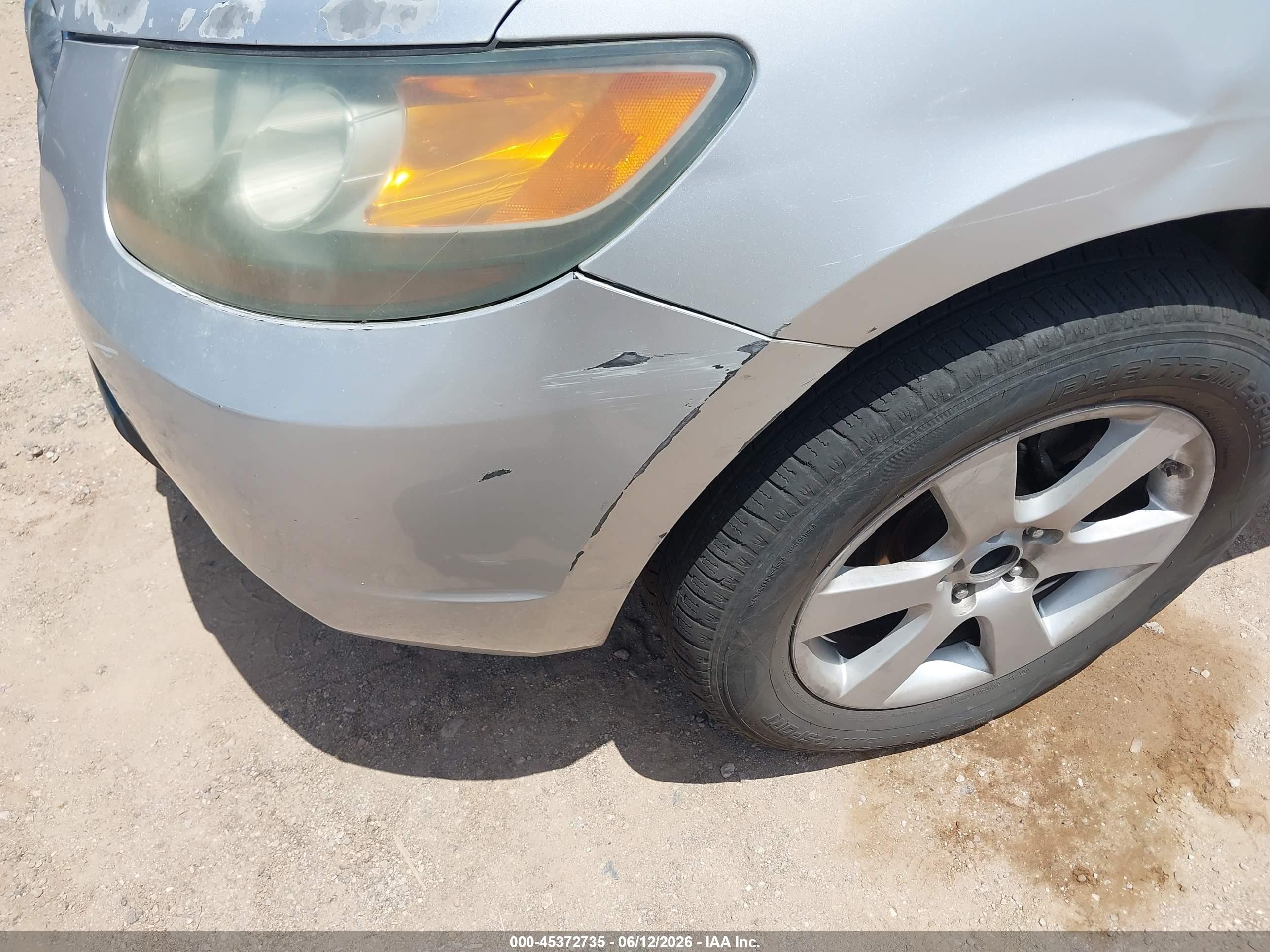 2007 Hyundai Santa Fe Limited/se Silver vin: 5NMSH13E77H001011