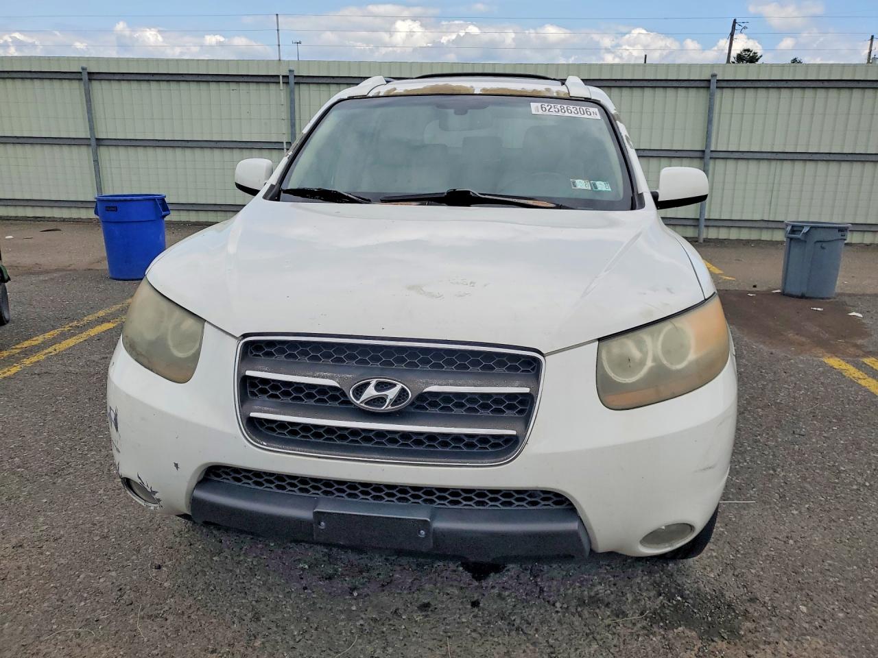 2007 Hyundai Santa Fe Se White vin: 5NMSH13E77H048894