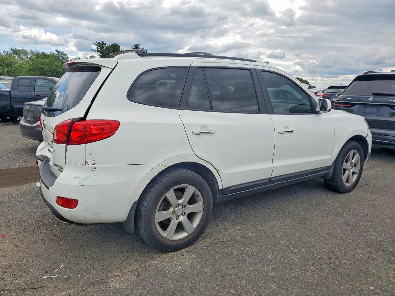 2007 Hyundai Santa Fe Se White vin: 5NMSH13E77H048894