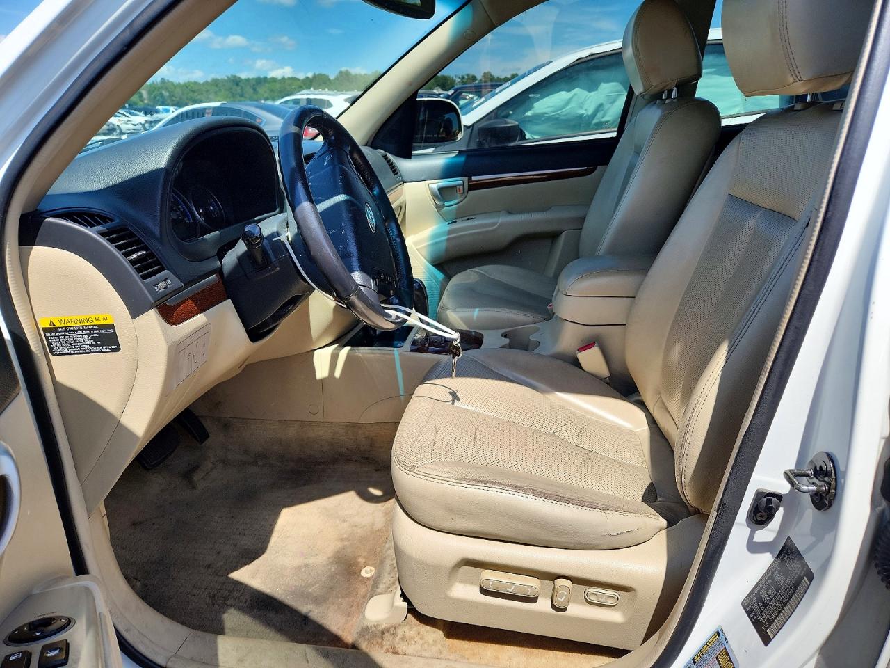 2007 Hyundai Santa Fe Se White vin: 5NMSH13E77H048894