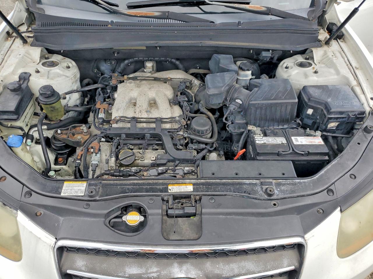 2007 Hyundai Santa Fe Se White vin: 5NMSH13E77H048894