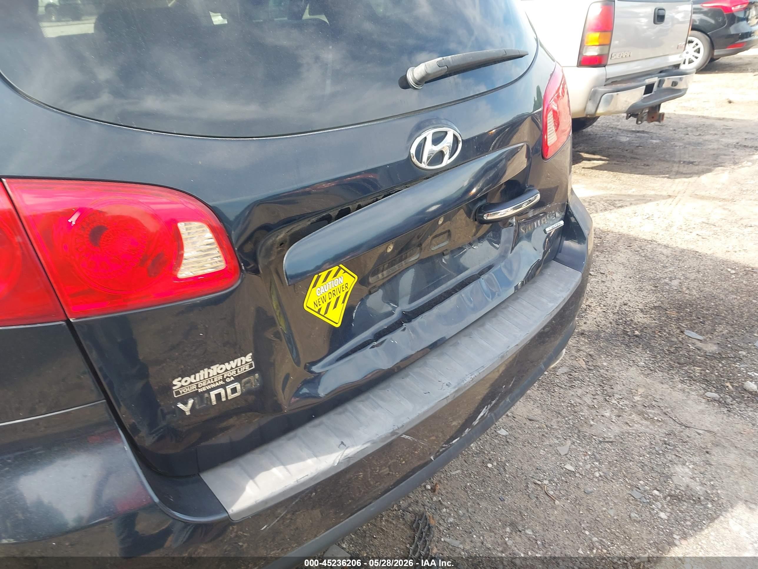 2007 Hyundai Santa Fe Limited/se Blue vin: 5NMSH13E77H066070