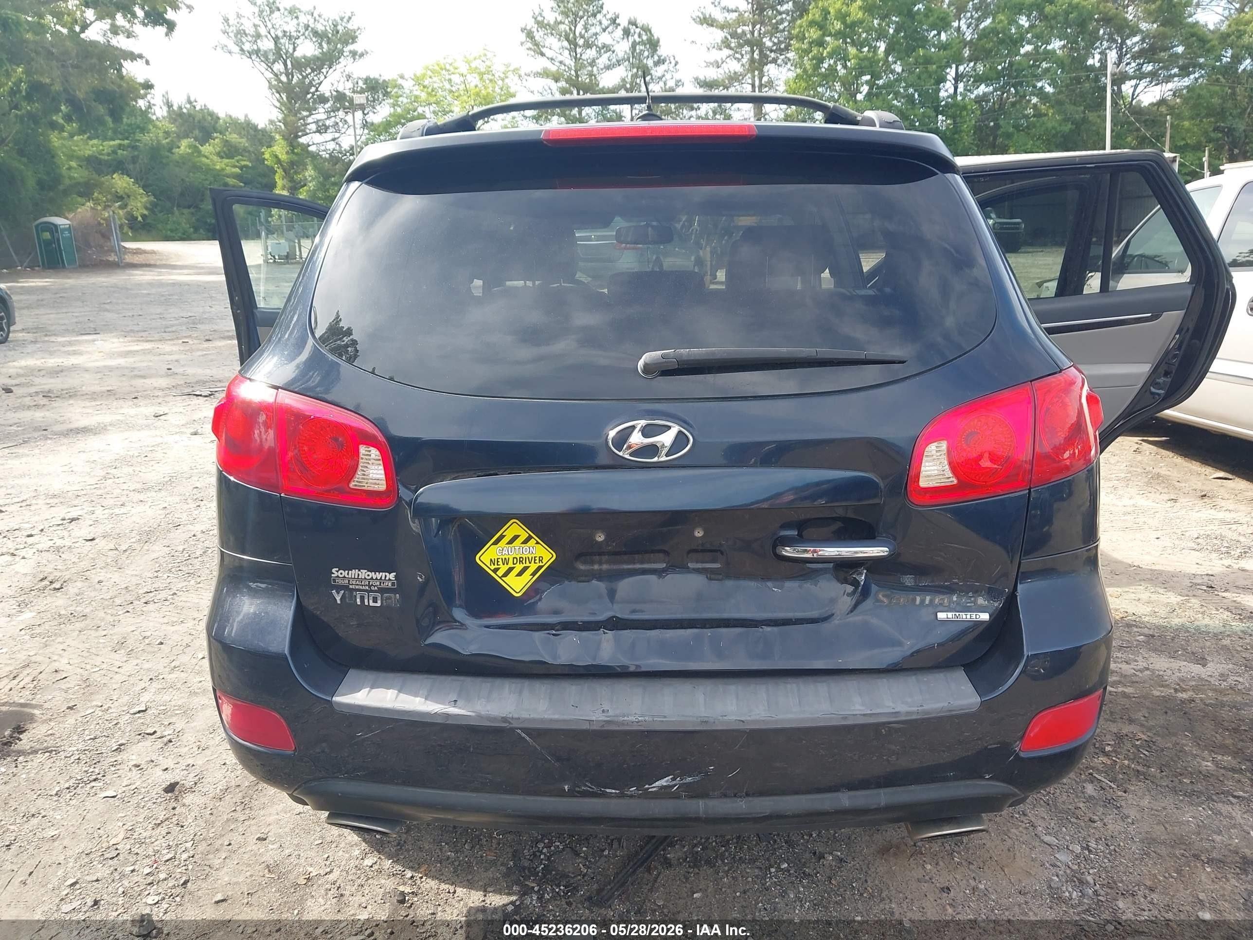 2007 Hyundai Santa Fe Limited/se Blue vin: 5NMSH13E77H066070