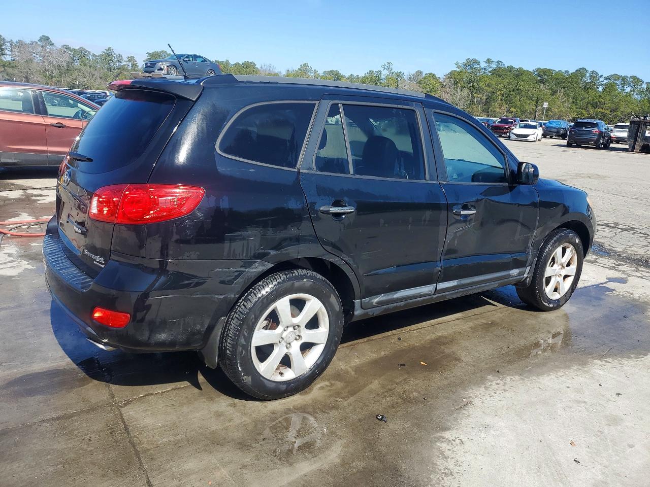 2008 Hyundai Santa Fe Se Black vin: 5NMSH13E78H132232