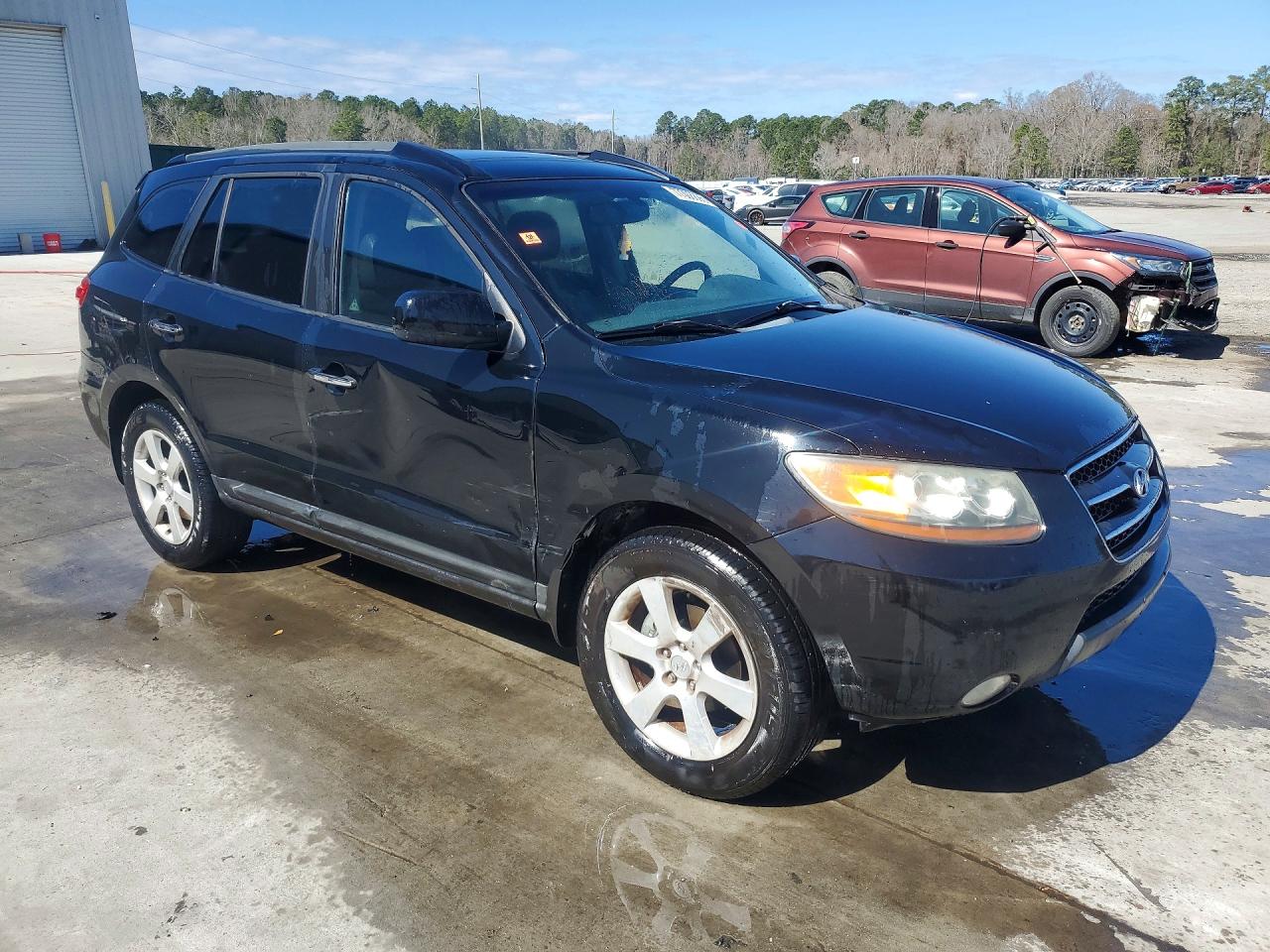 2008 Hyundai Santa Fe Se Black vin: 5NMSH13E78H132232