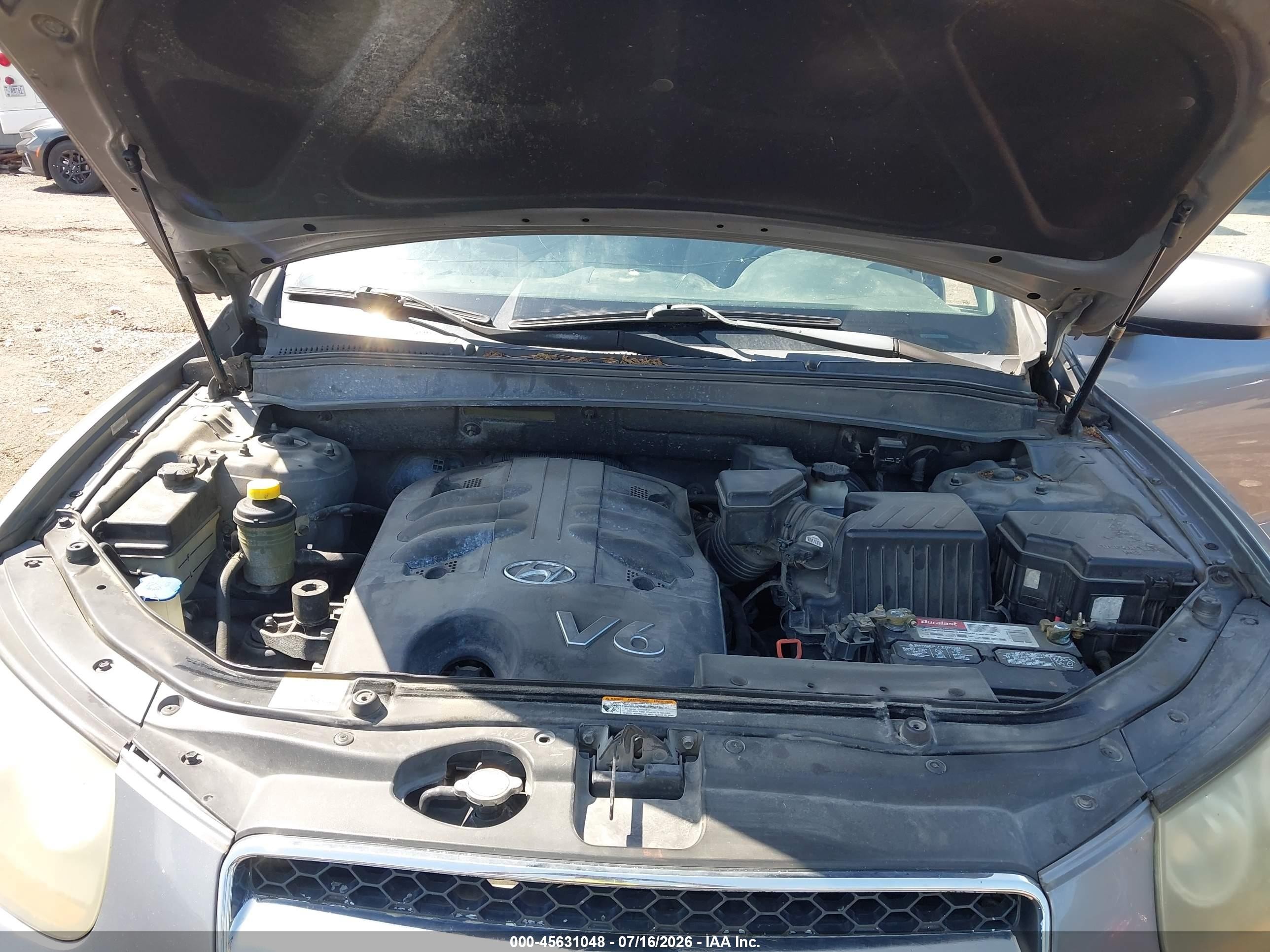 2008 Hyundai Santa Fe Limited/se Серый vin: 5NMSH13E78H137687
