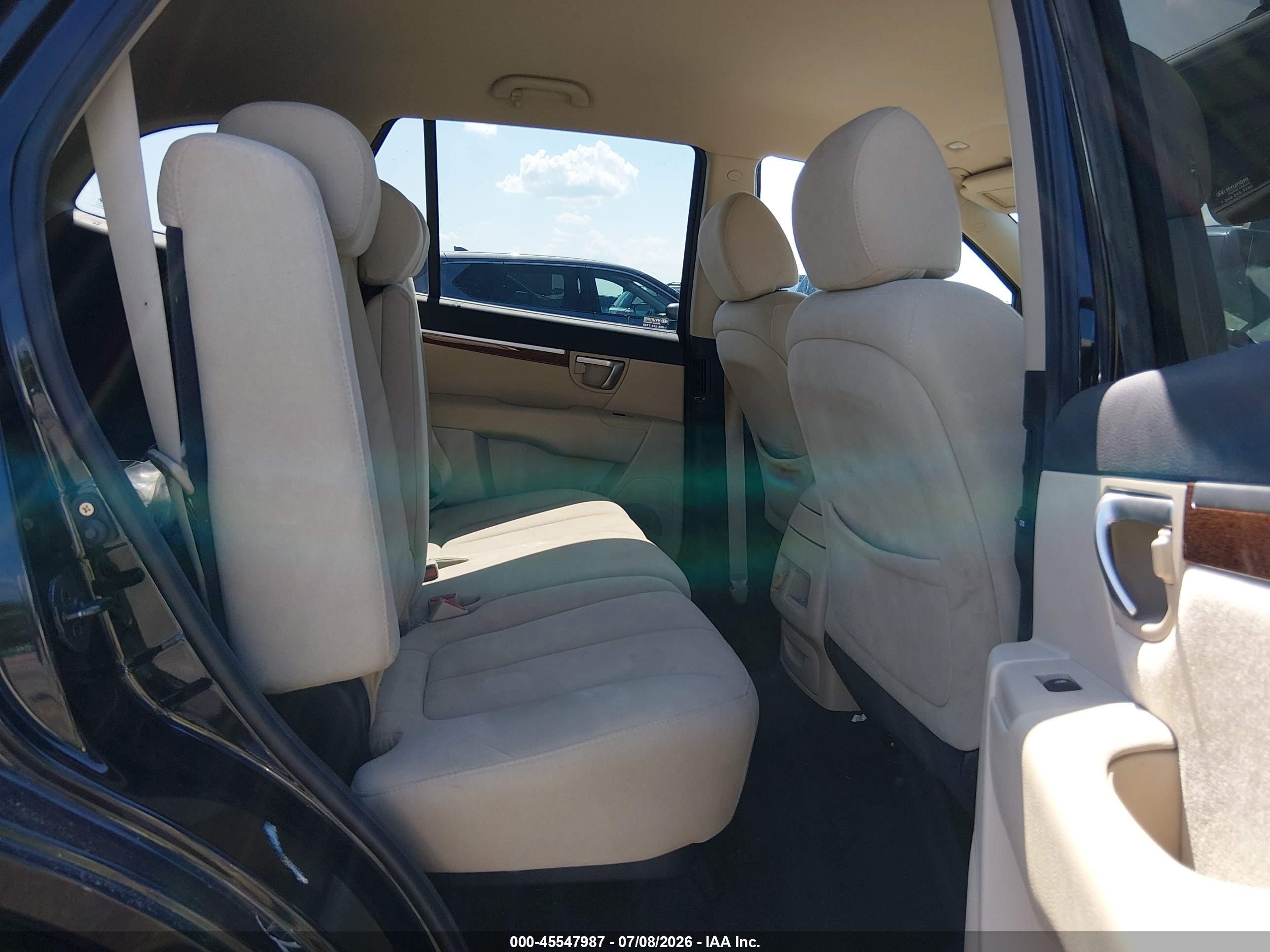 2008 Hyundai Santa Fe Limited/se Черный vin: 5NMSH13E78H141559