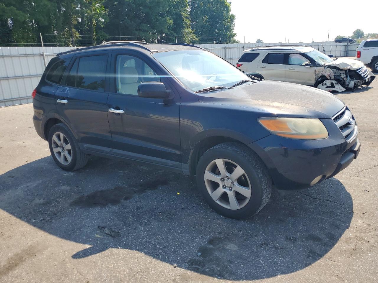2008 Hyundai Santa Fe Se Blue vin: 5NMSH13E78H151444