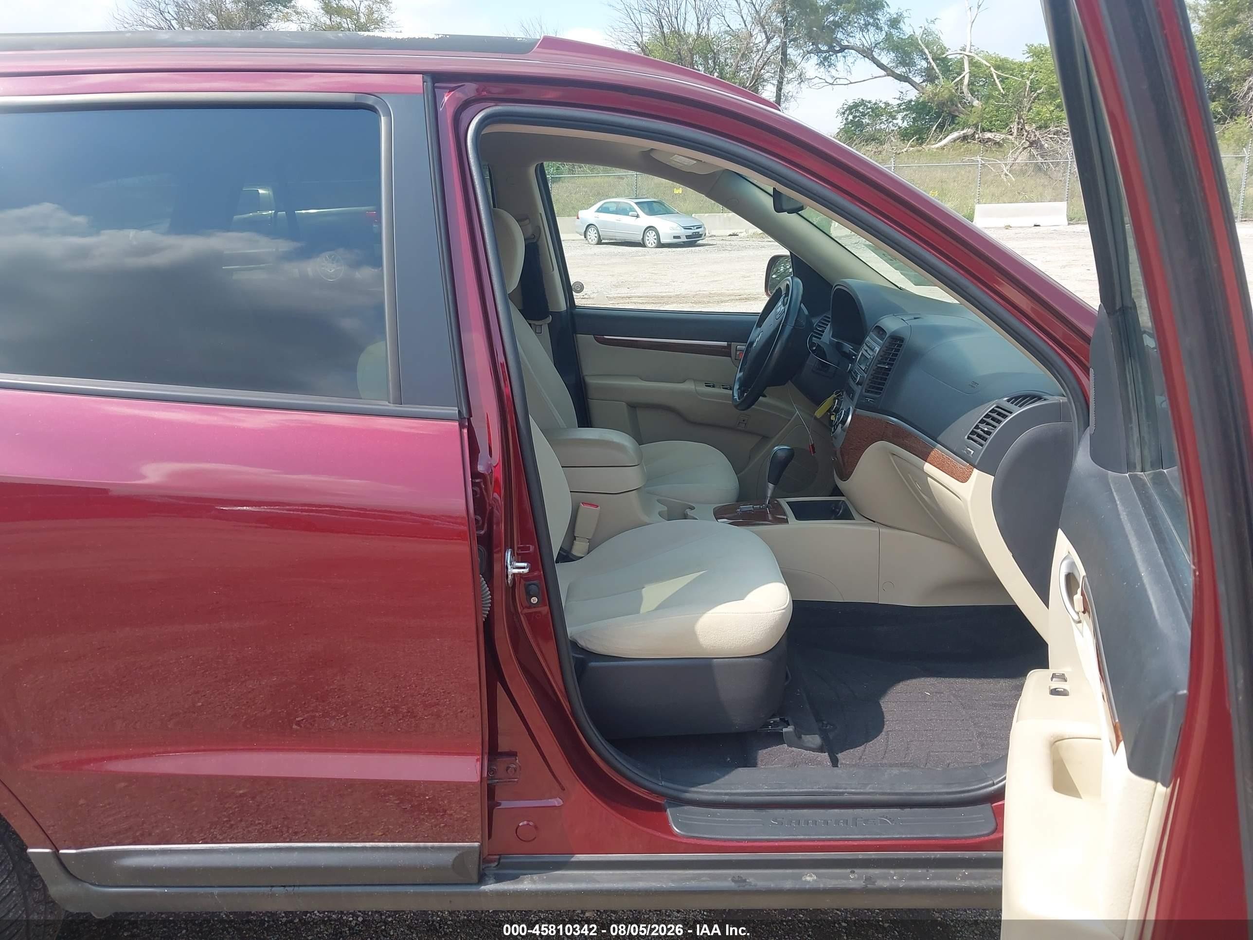 2008 Hyundai Santa Fe Limited/se Темно-бордовый vin: 5NMSH13E78H202649