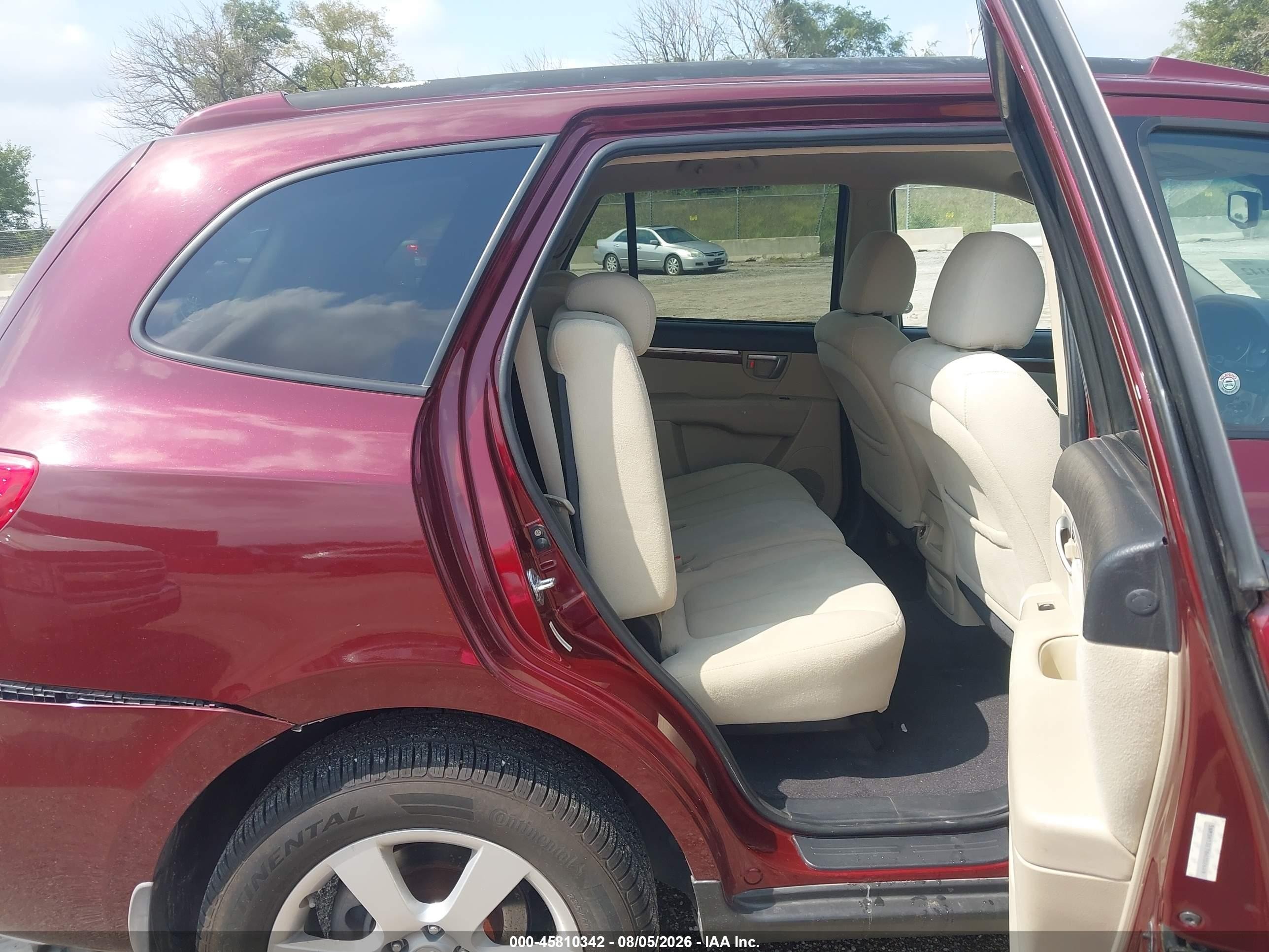2008 Hyundai Santa Fe Limited/se Темно-бордовый vin: 5NMSH13E78H202649