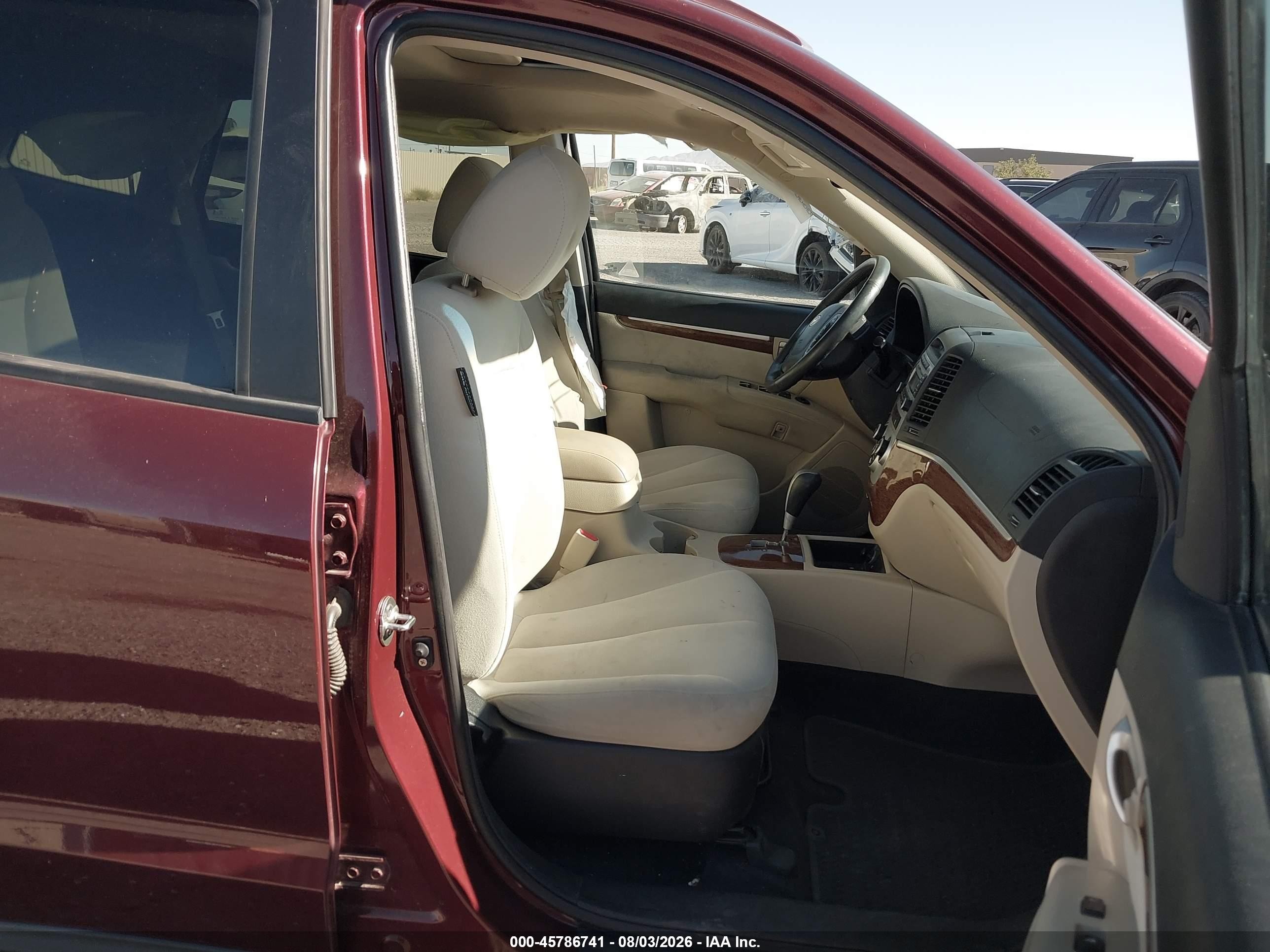 2008 Hyundai Santa Fe Limited/se Red vin: 5NMSH13E78H216308