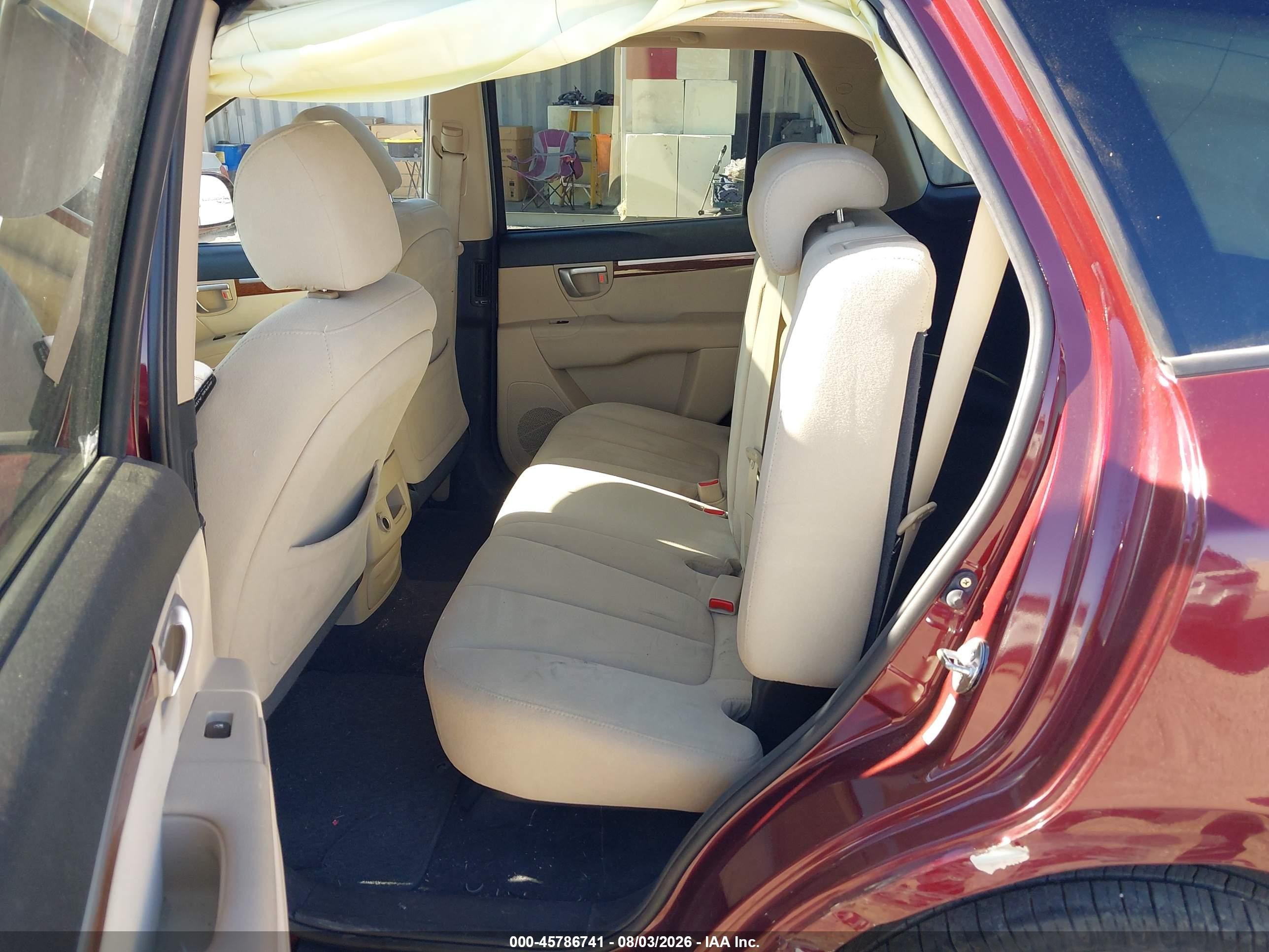 2008 Hyundai Santa Fe Limited/se Red vin: 5NMSH13E78H216308