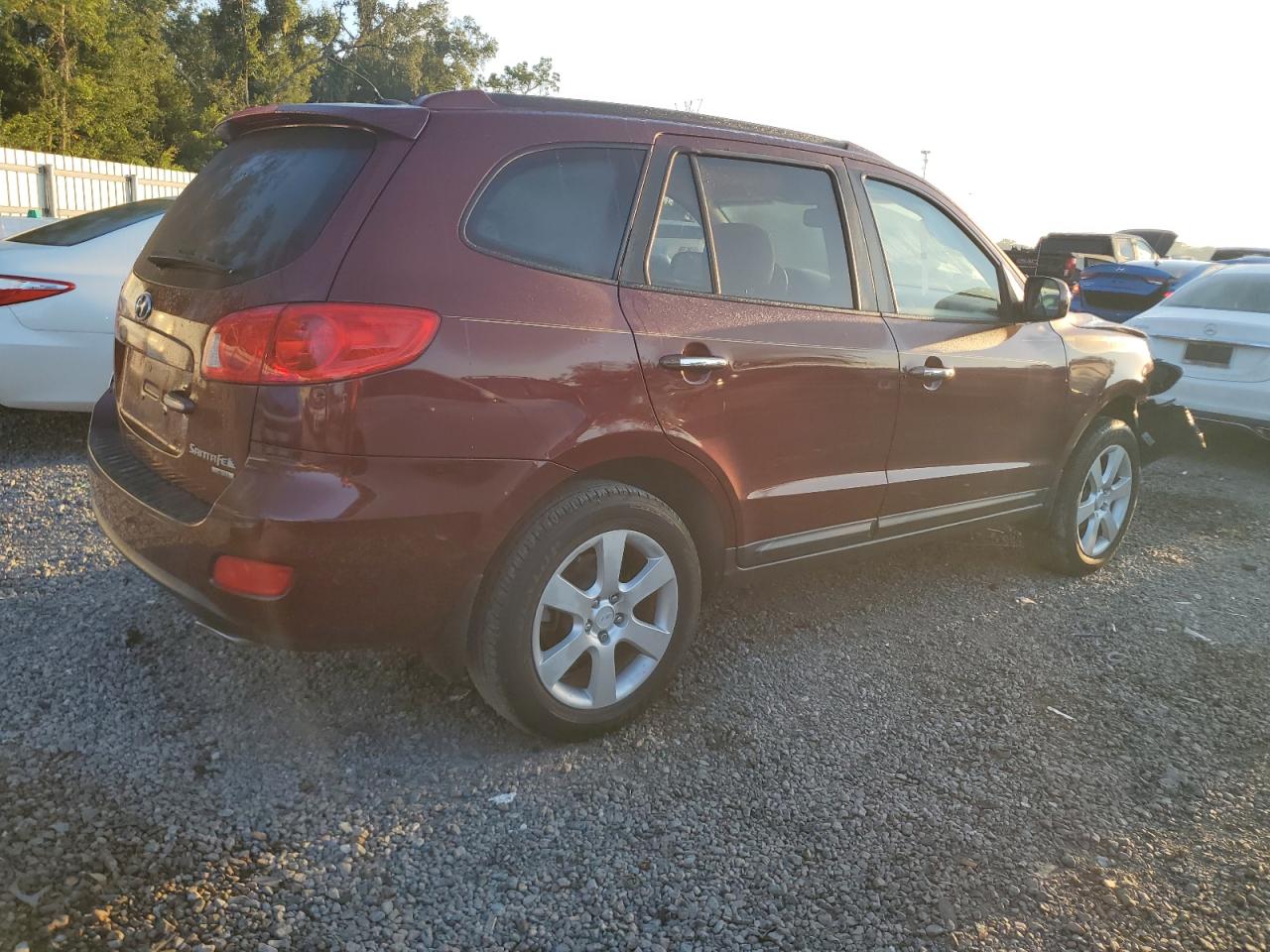 2008 Hyundai Santa Fe Se Maroon vin: 5NMSH13E78H219550