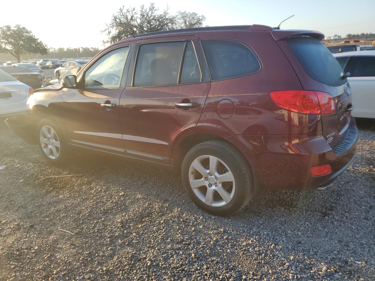 2008 Hyundai Santa Fe Se Maroon vin: 5NMSH13E78H219550